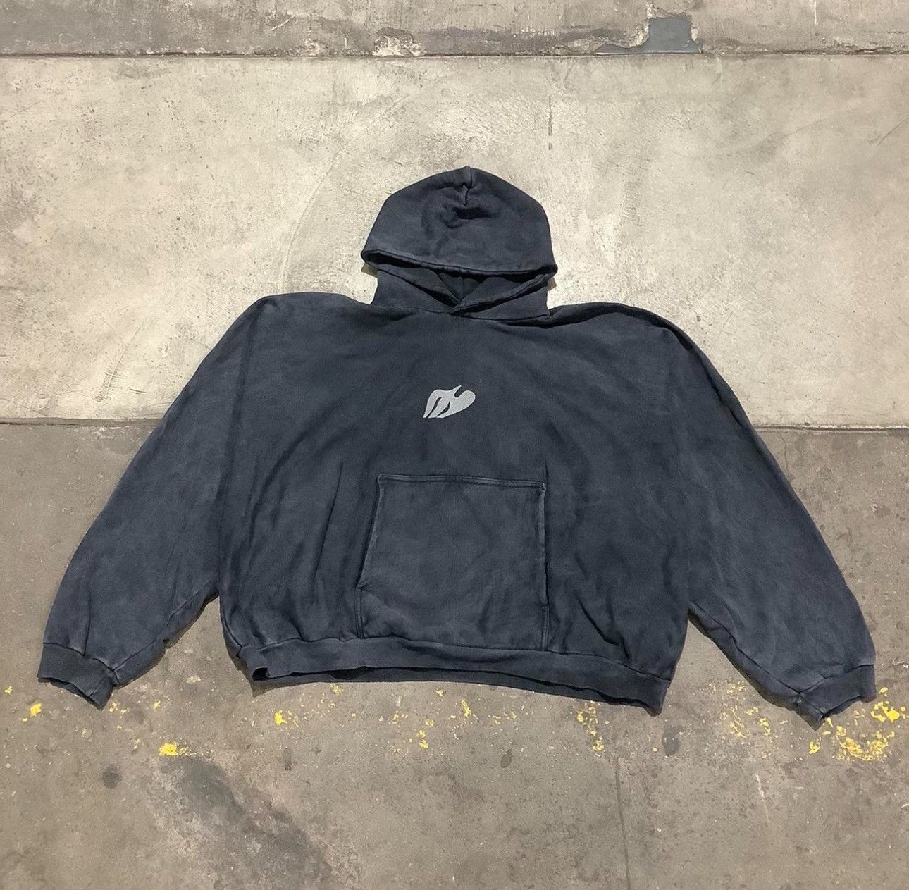 Balenciaga Kanye West Donda Doves Slam Hoodie Black/Navy Sample Yeezy |  Grailed