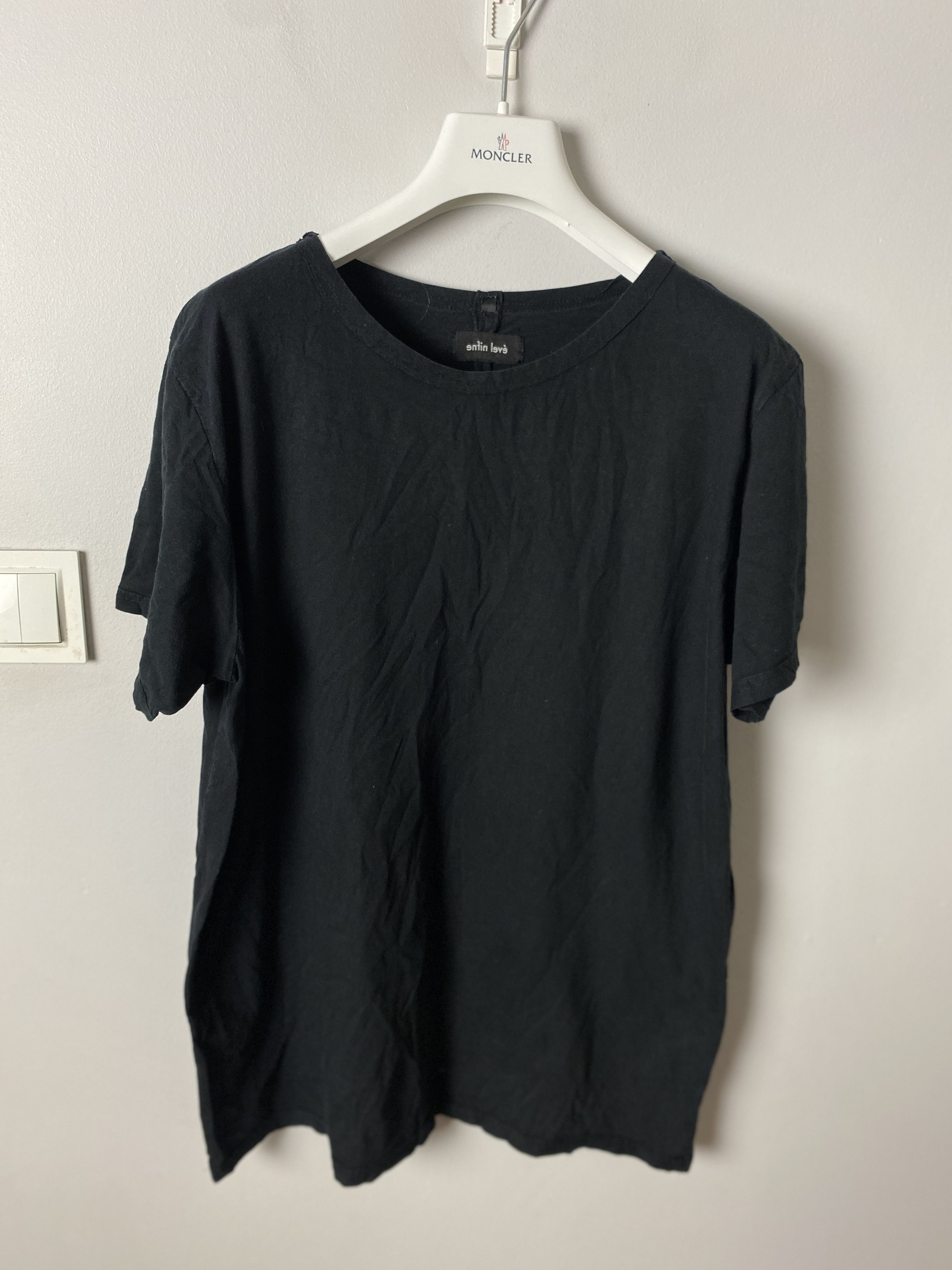 image of Avant Garde x Enfin Leve Black Basic T-Shirt Tee Tech Wear Opium, Men's (Size Medium)