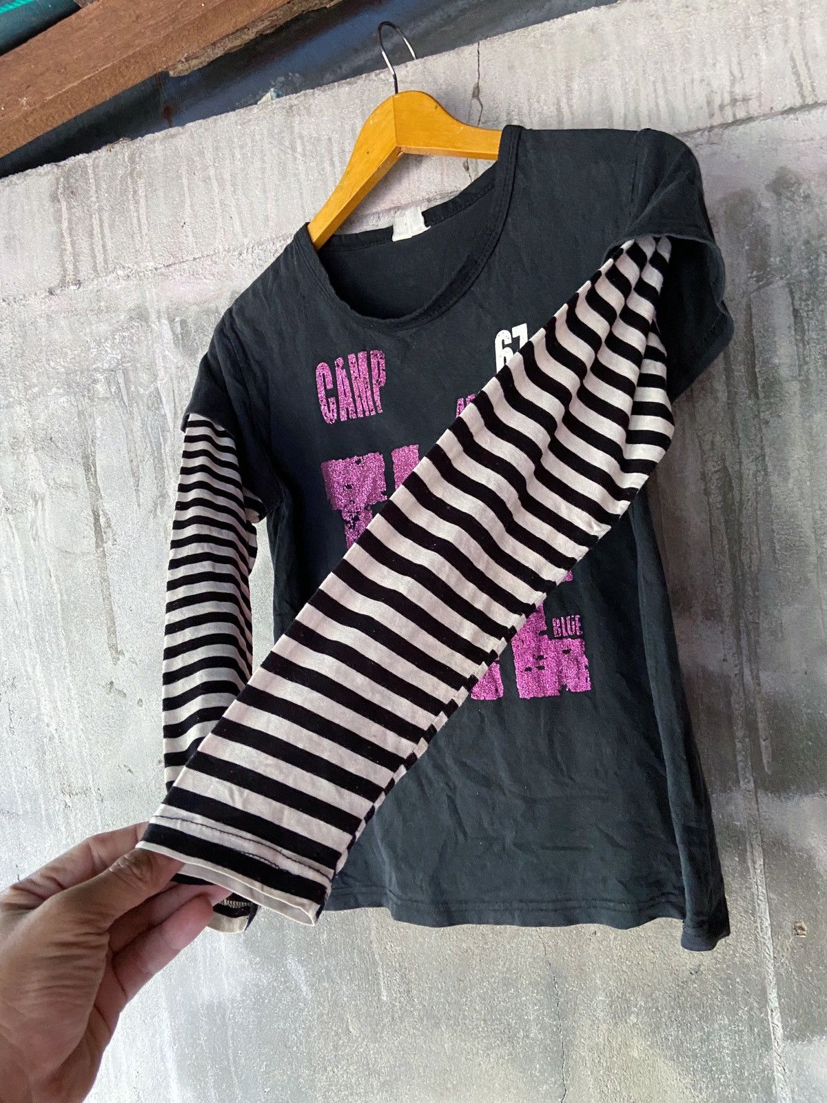 Beauty Beast × Hysteric Glamour × Japanese Brand JAPANESE DOUBLE LAYER GRUNGE NIRVANA LONG SLEEVE Size US S / EU 44-46 / 1 - 6 Thumbnail