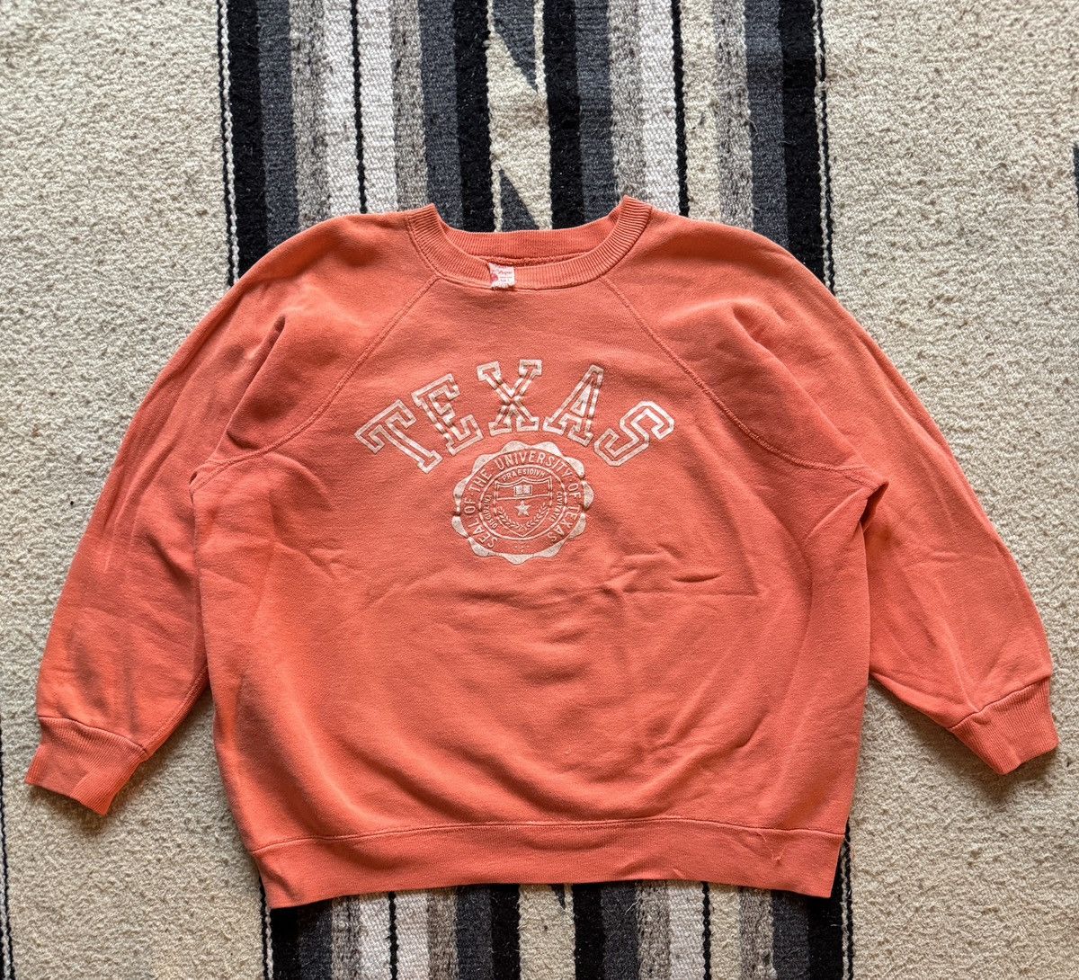 Vintage True Vintage 1950s/60s Flock Print University of Texas 