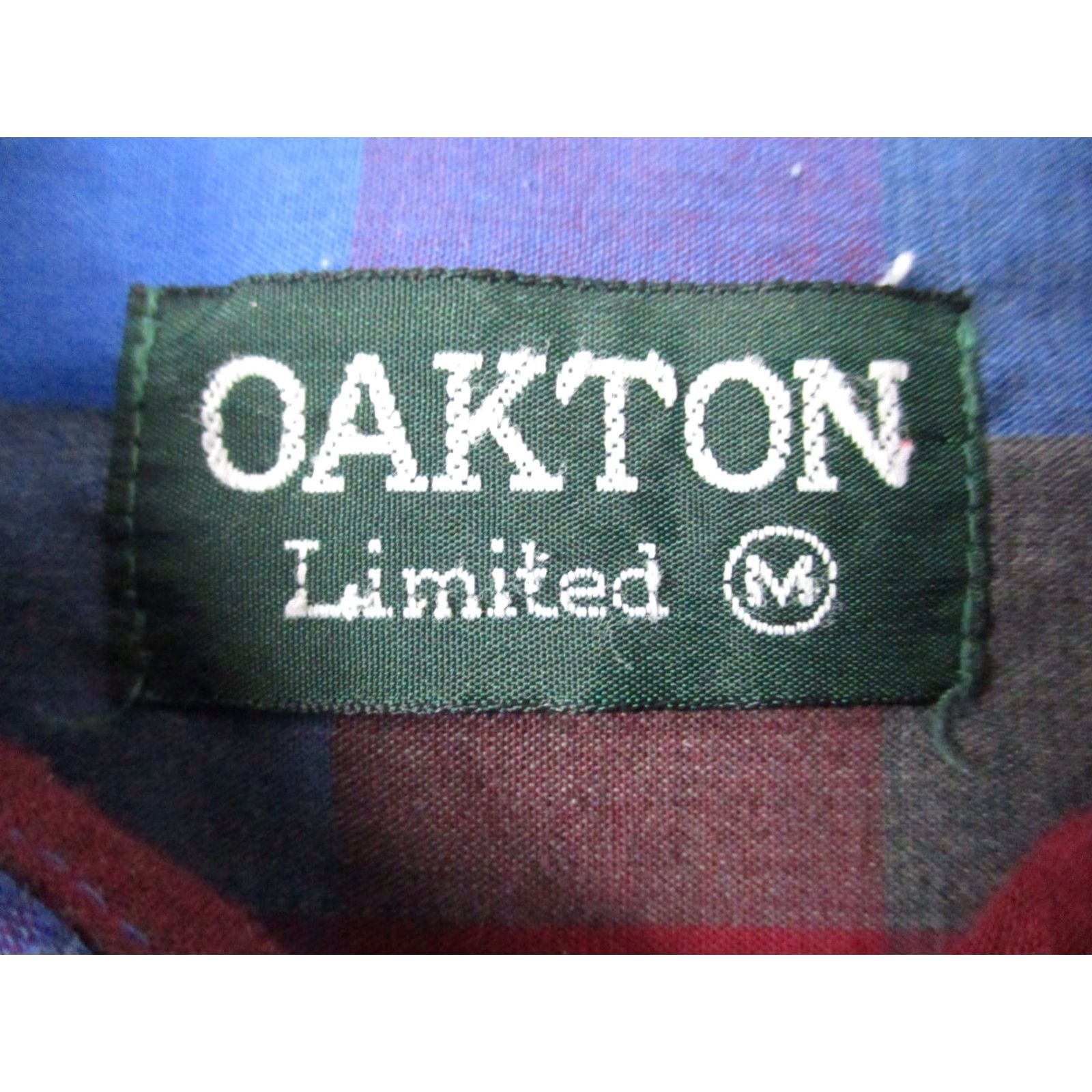 Vintage VINTAGE Oakton Limited Shirt Men Distressed 80s Medium Blue Plaid Cotton Heavyweight Twill Button-Up Long Sleeve Casual Hipster Grunge 80s 90s Mens Size US M / EU 48-50 / 2 - 4 Thumbnail