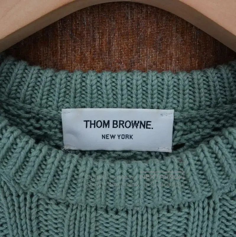 Thom Browne Thom Browne Green Wool Striped Sweater . Size M / US 6-8 / IT 42-44 - 3 Thumbnail