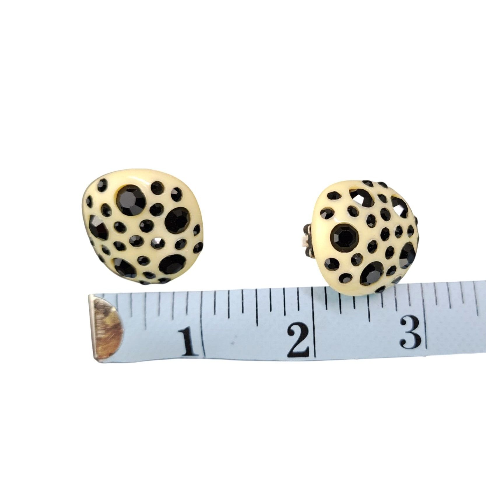 Vintage Vintage Weiss Clamper Bracelet & Clip-On Earrings Set Black Size ONE SIZE - 9 Thumbnail