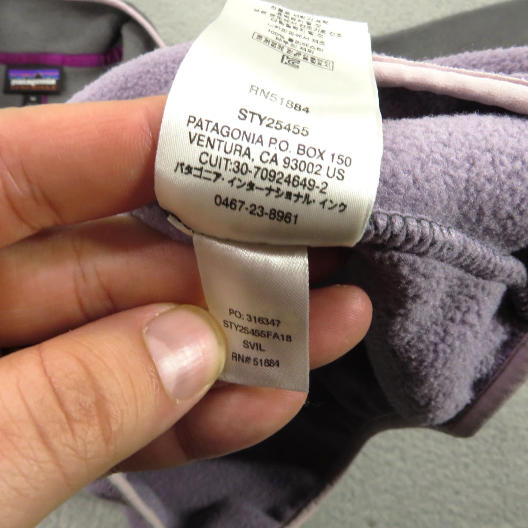 Patagonia Patagonia Jacket Womens XS Lightweight Synchilla Fleece Snap T Lilac Extra Small Size XS / US 0-2 / IT 36-38 - 7 Thumbnail