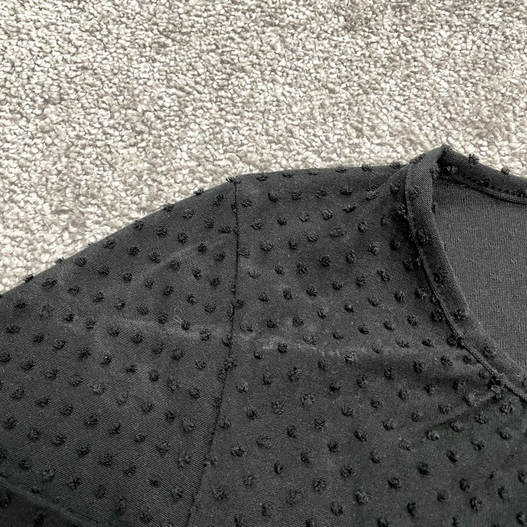 J.Crew J.CREW Blouse Shirt Womens XXS Black Poet Sleeve Pleated Round Neck Tunic Classic Knit Satin? Size XXS / US 00 / IT 34 - 5 Thumbnail
