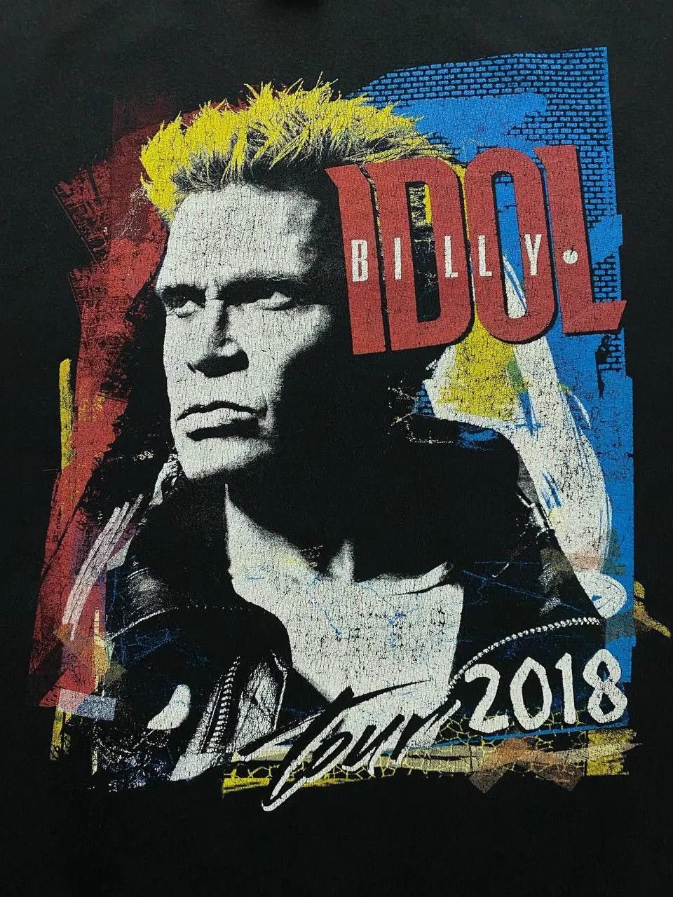 Band Tees BILLY IDOL TOUR 2018 PUNK ROCK T SHIRT Size US XL / EU 56 / 4 - 3 Thumbnail