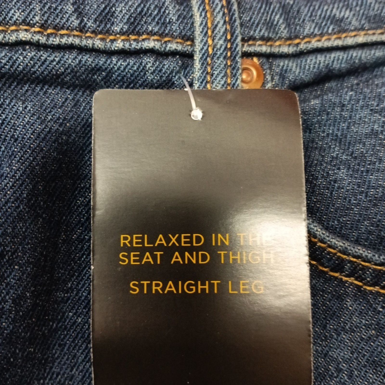 Lee Lee Straight Leg Jeans Men's 42x34 Night Shade Relaxed Blue Size US 42 / EU 58 - 3 Thumbnail