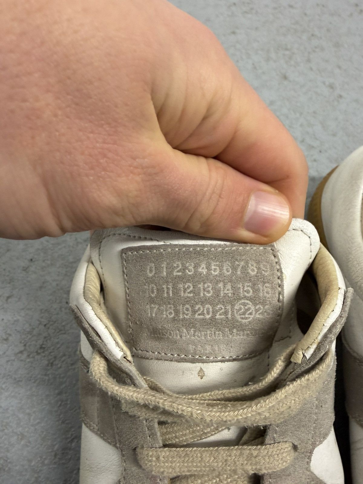 Maison Margiela Maison Margiela Gat Replica Leather Sneakers Size US 10 / IT 40 - 3 Thumbnail