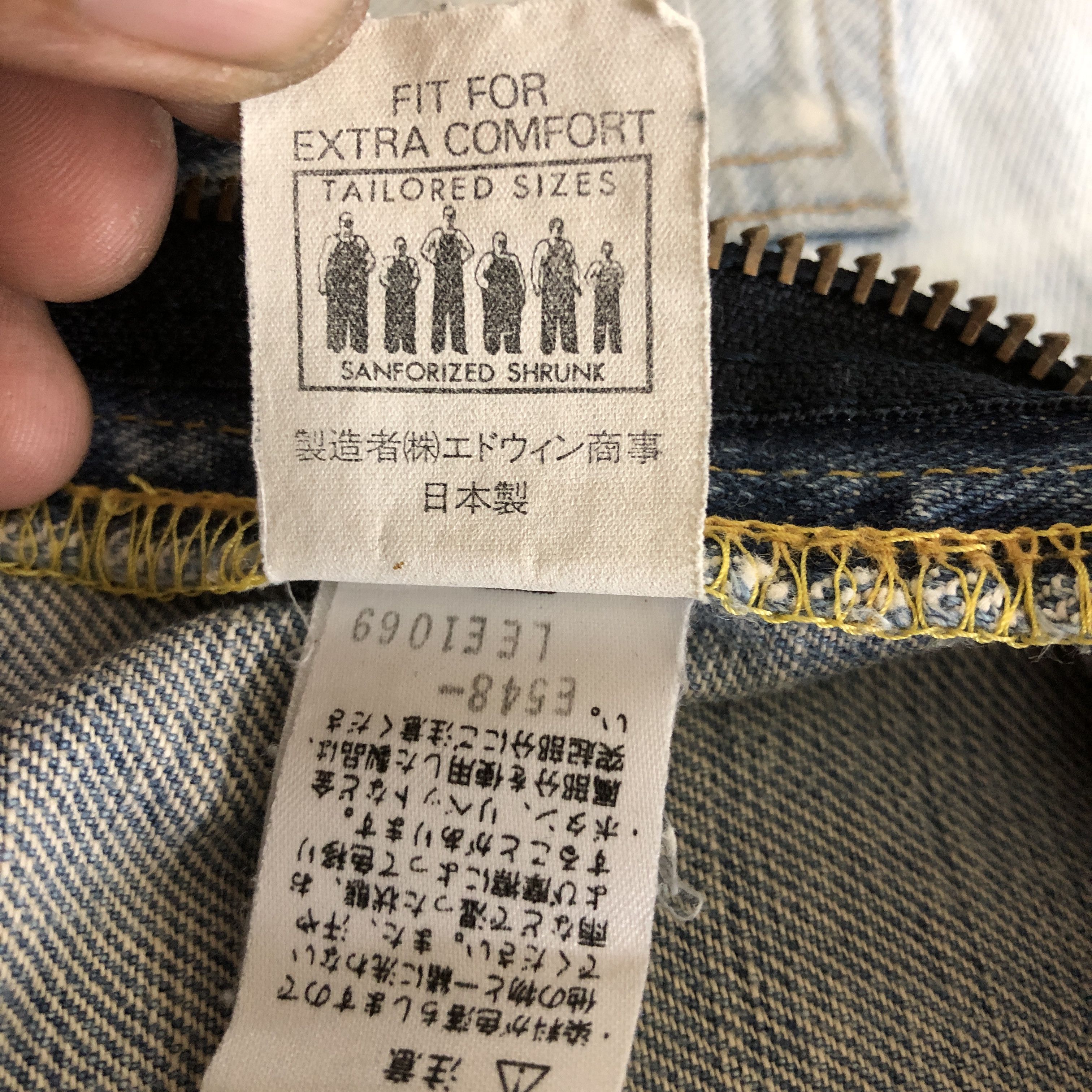Lee Vintage 80's Lee Selvedge Jeans Lee Distressed Faded Denim Size US 30 / EU 46 - 8 Thumbnail