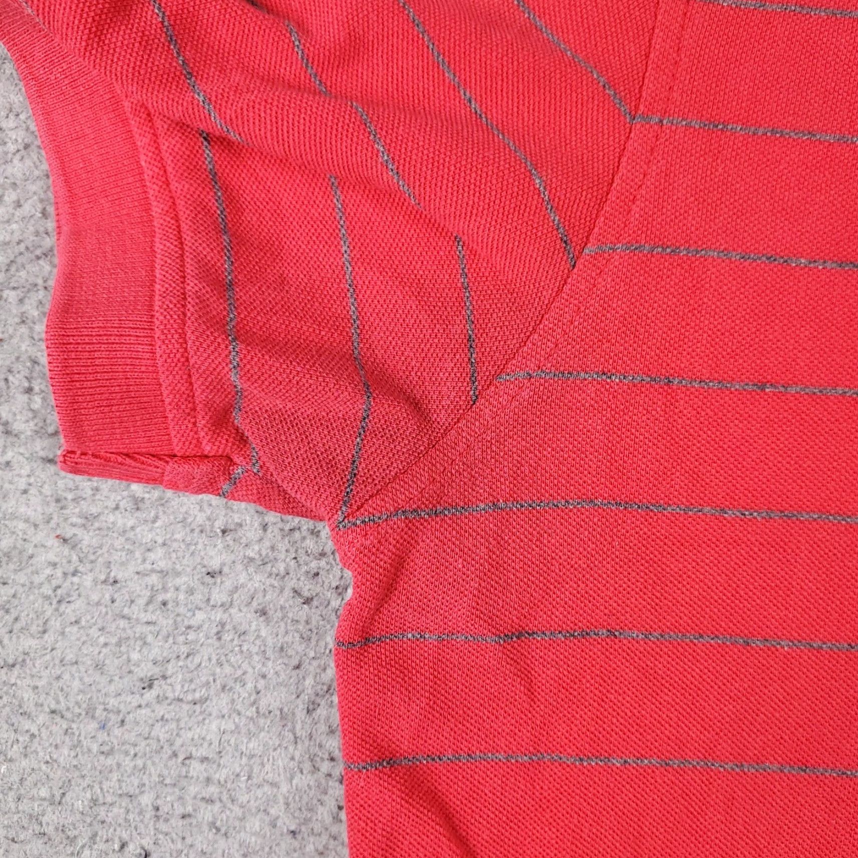 Tommy Hilfiger Tommy Hilfiger Shirt Men XL Red Striped Short Sleeve Polo Casual Size US XL / EU 56 / 4 - 4 Thumbnail