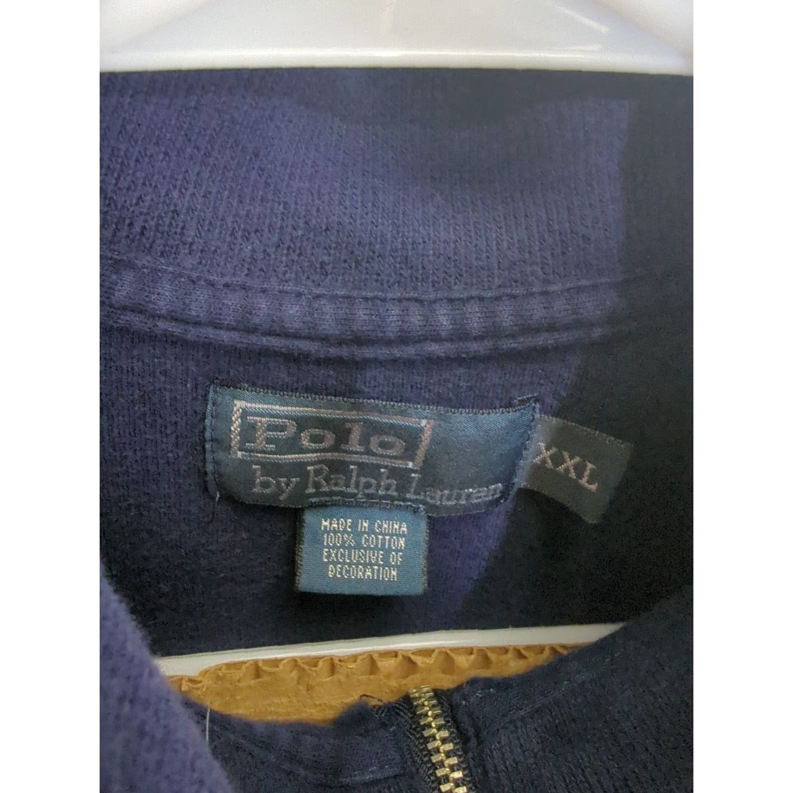 Polo Ralph Lauren Polo Ralph Lauren Sweater Mens 2XL Blue 1/4 Zip Pullover Long Sleeve Size US XXL / EU 58 / 5 - 2 Thumbnail