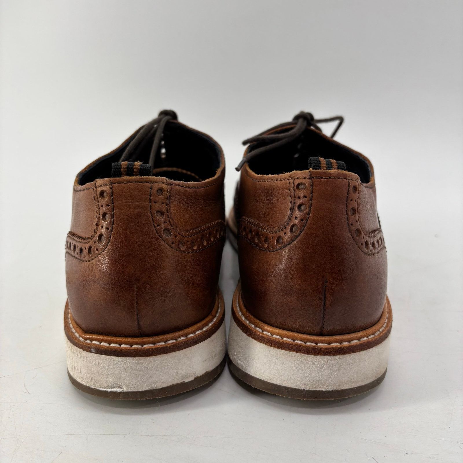 Cole Haan Cole Haan Sz 11 Mens Morris Grand Wingtip Brown Leather Size US 11 / EU 44 - 10 Thumbnail