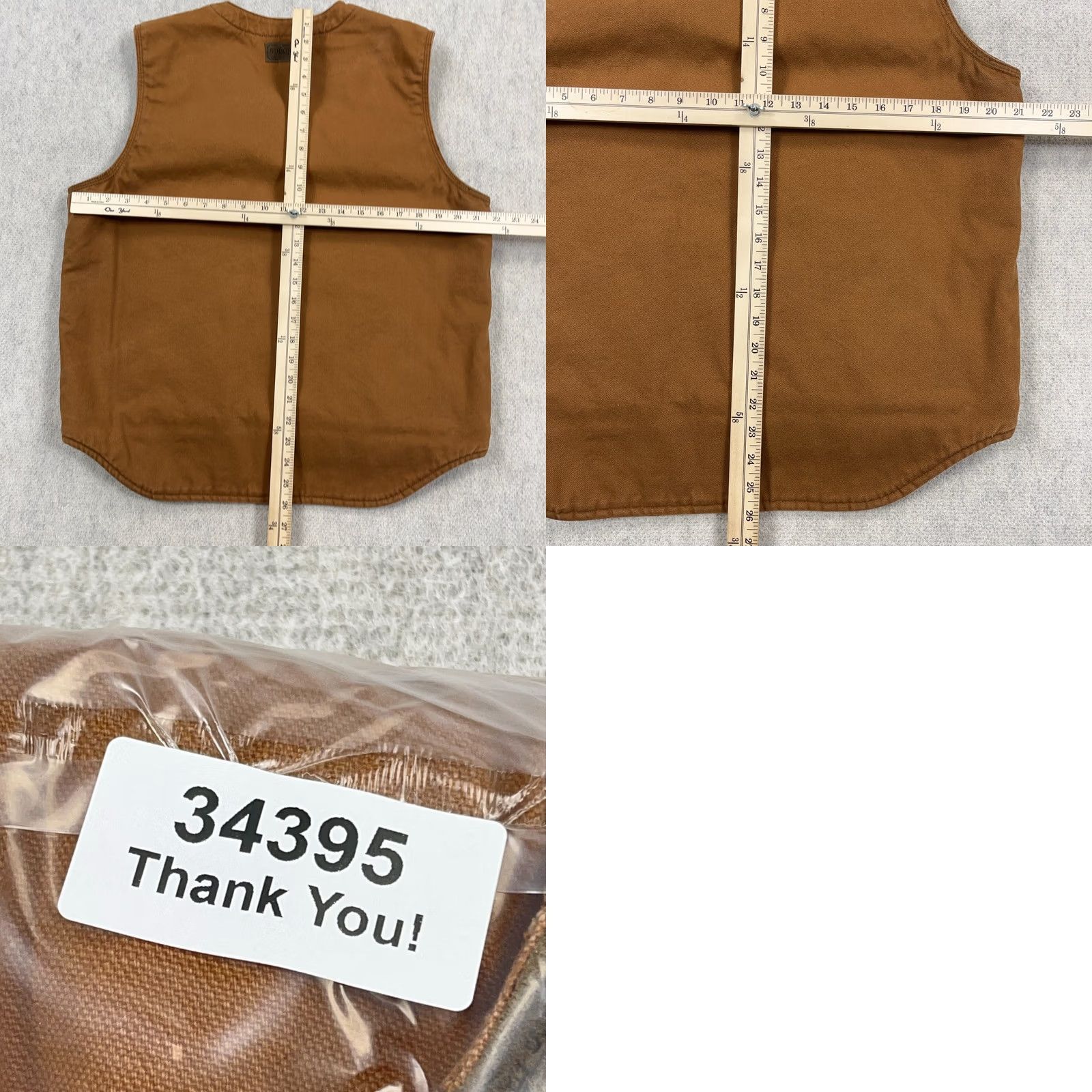Vintage VINTAGE CE Schmidt Vest Men Medium Brown Duck Canvas Sherpa Lined Workwear Jacket Size US M / EU 48-50 / 2 - 8 Thumbnail