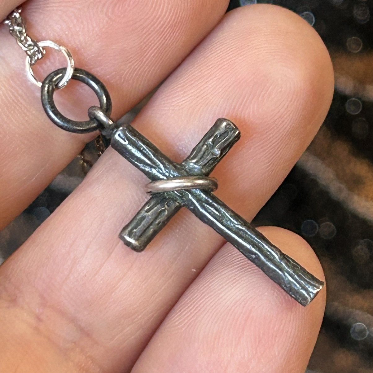 Vintage Eternal cross pendant on chain necklace Size ONE SIZE - 7 Thumbnail