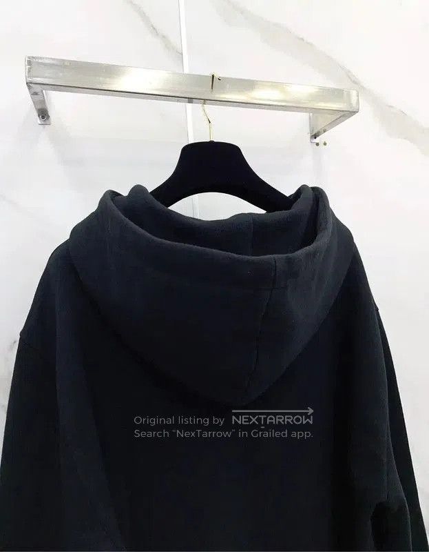 Yves Saint Laurent YSL Black Cotton Long Sleeve Hoodie . Size M / US 6-8 / IT 42-44 - 7 Thumbnail