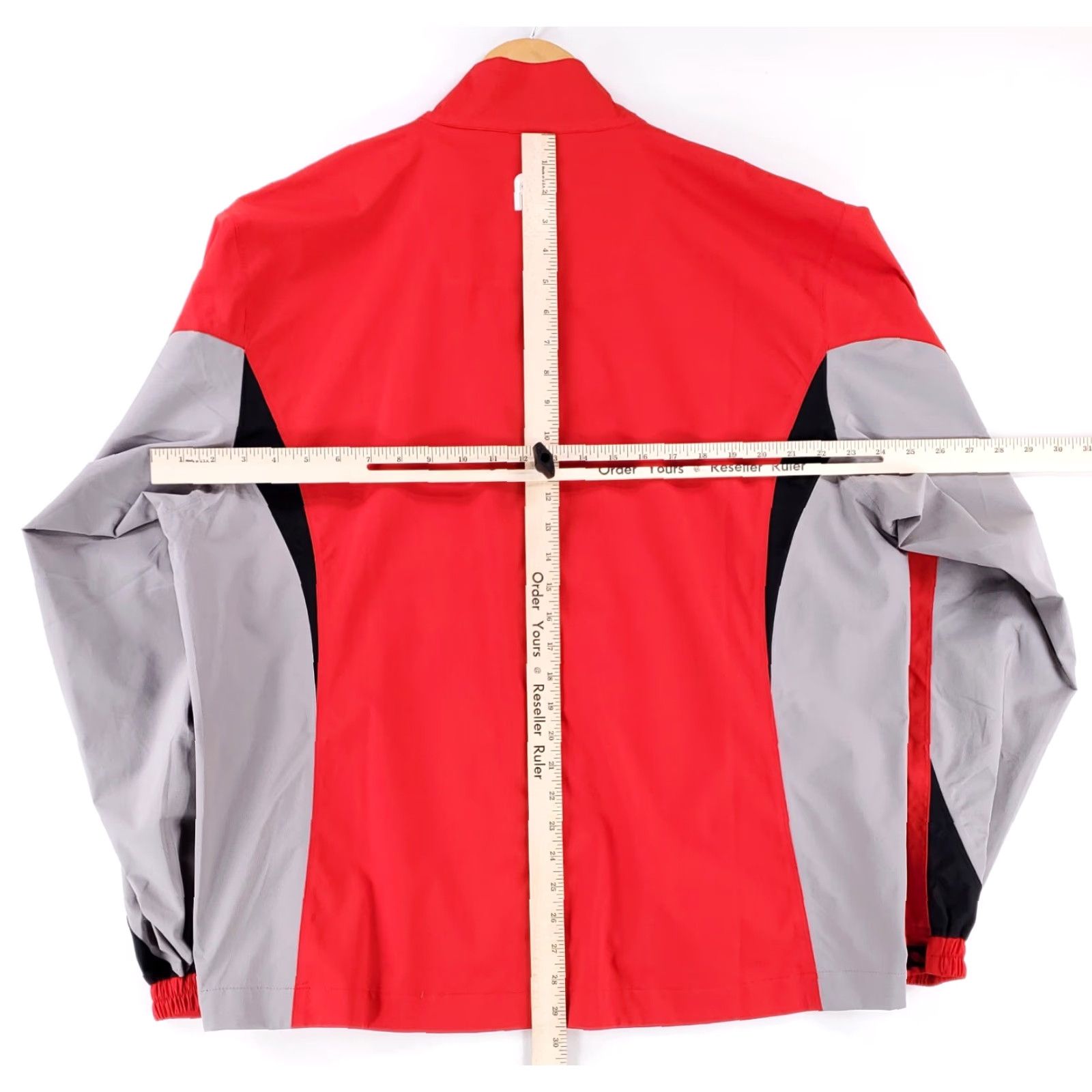 Footjoy FootJoy Dryjoys Hydrolite Full Zip Jacket Red Grey Performance Golf Mens L Size US L / EU 52-54 / 3 - 6 Thumbnail