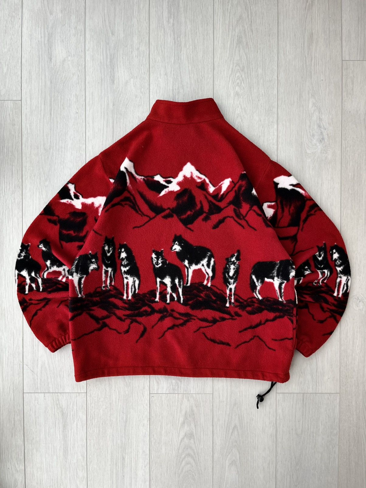 Other Vintage Wolfs Fleece Jacket All Over Print Y2K Gorpcore 90s Size US L / EU 52-54 / 3 - 4 Thumbnail