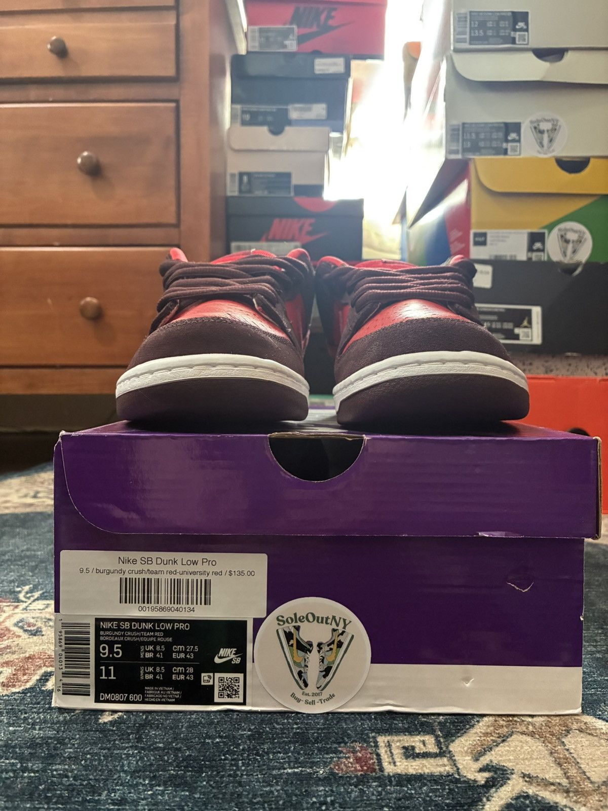 Nike Nike Sb Dunk Low Cherry SKU DM0807-600 Brand New Size 9.5M Size US 9.5 / EU 42-43 - 4 Thumbnail