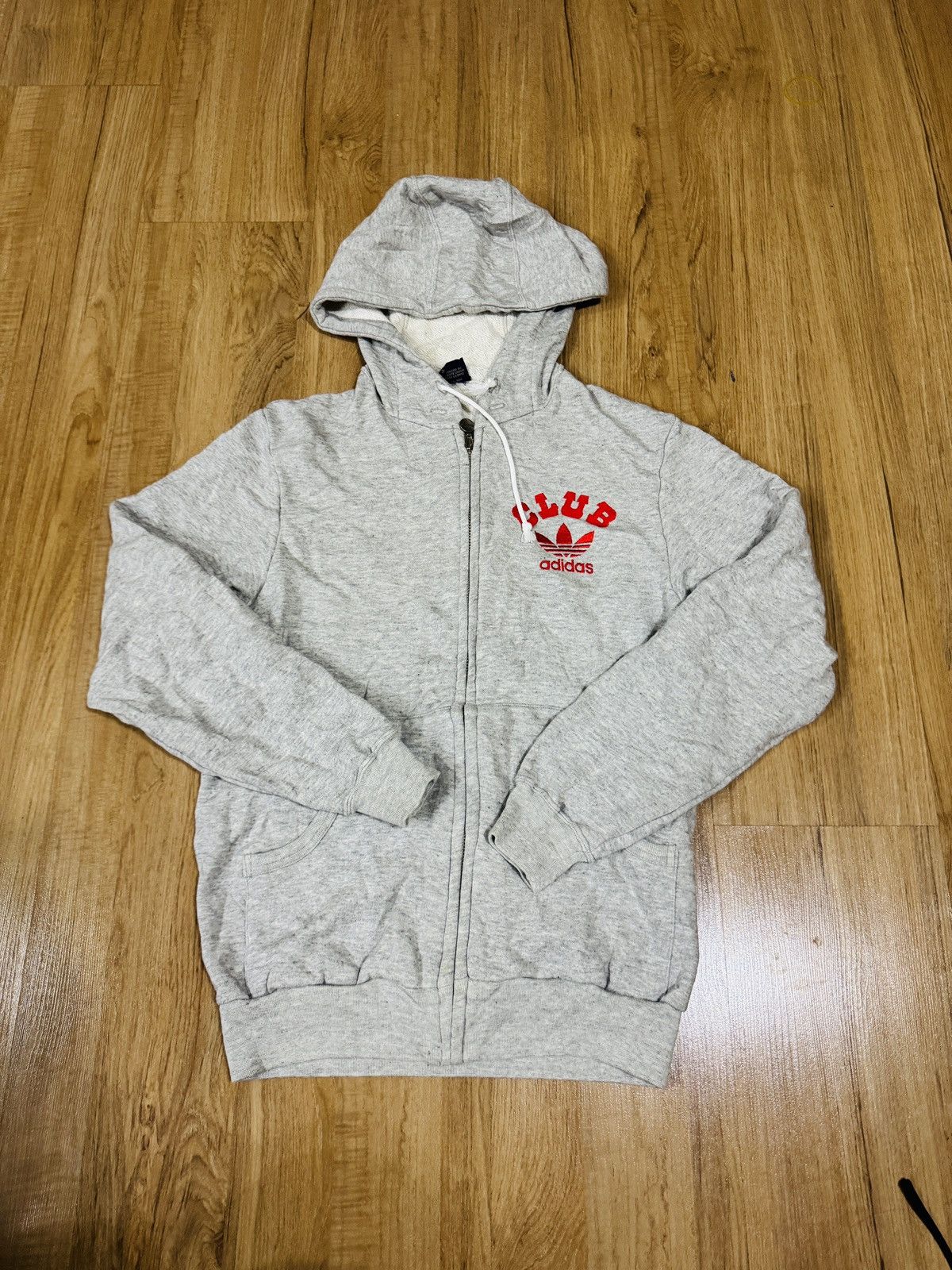 Adidas × Vintage Vintage Adidas Club Hoodie 241 Size US M / EU 48-50 / 2 - 1 Thumbnail
