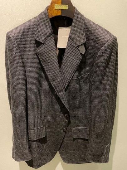 image of Tom Ford O1W1Db10124 Wool Mohair Blazer In Brown, Men's (Size XL)