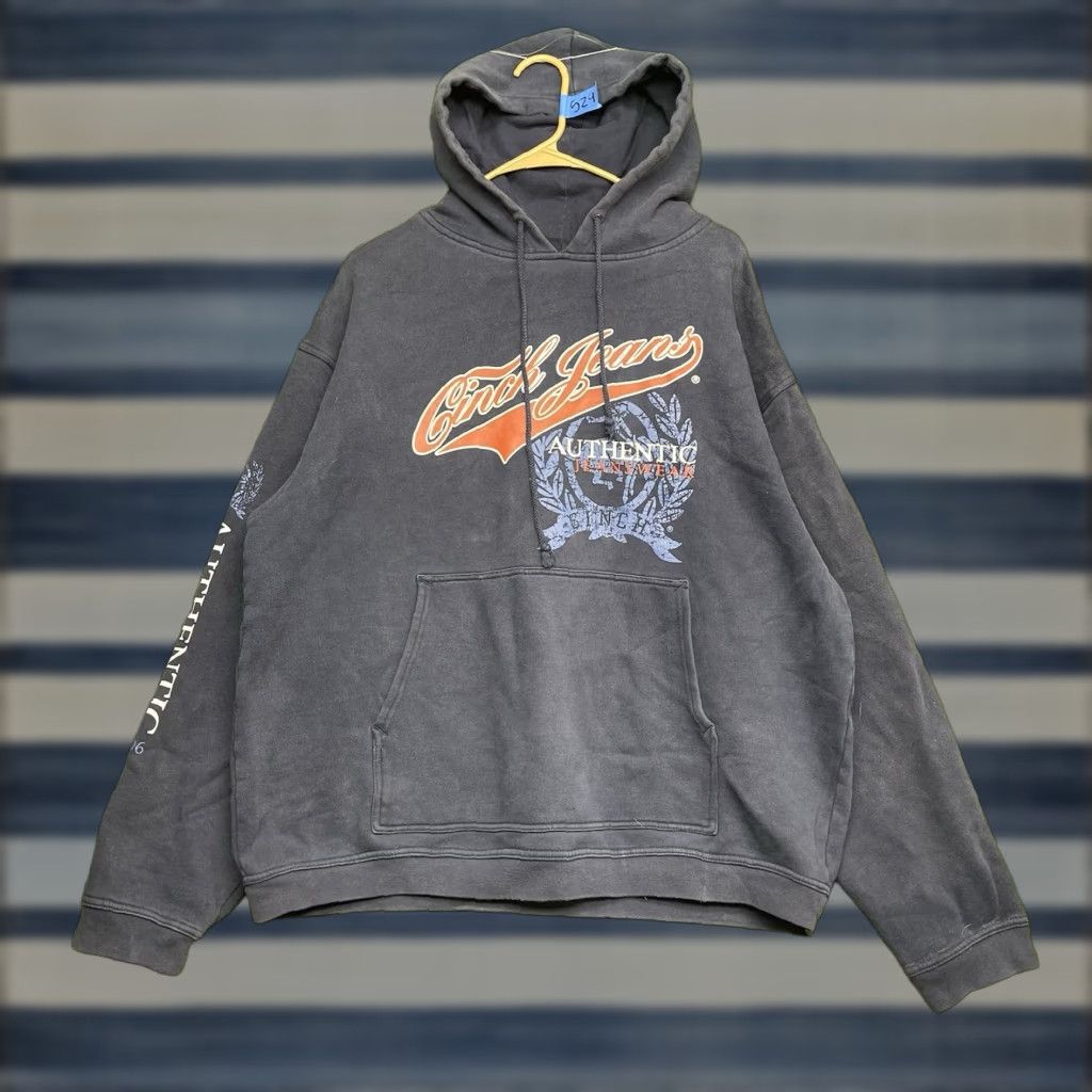 Logo 7 Cinch Hoodie Mens XL Logo Hooded Sweatshirt Blue Embroidered Logo Pullover Cowgirl Workwear Fall Winter Apparel Mens XL Blue Cinch Hoodie Size US XL / EU 56 / 4 - 1 Thumbnail