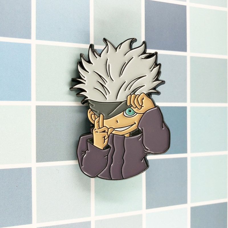 Japanese Brand Jujutsu Kaisen Satoru Gojo Anime Manga Comic Enamel Pins ...