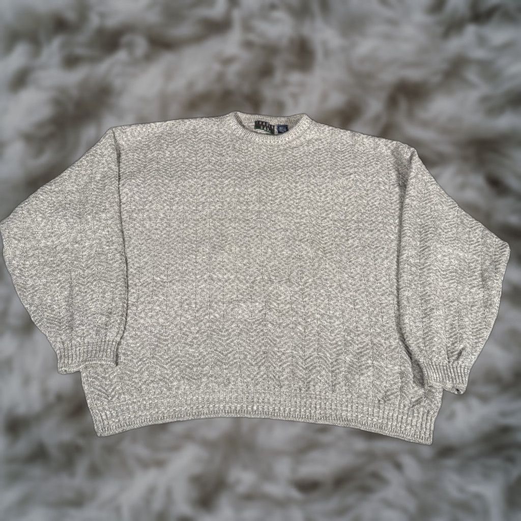 Vintage VINTAGE Trader Bay Crewneck Sweater Mens 2XL Gray 90s Busy Knit Pullover Casual United States Made In USA Crew Neck Mens 2XL Size US XXL / EU 58 / 5 - 1 Thumbnail