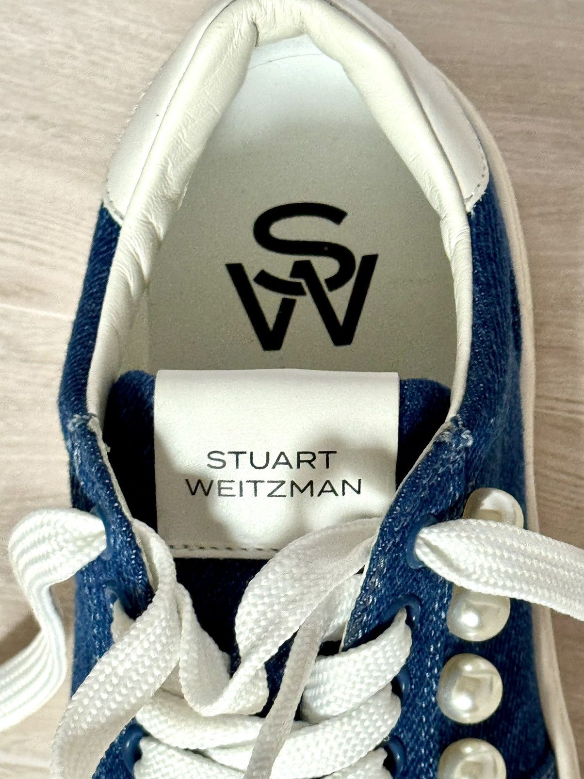 Stuart Weitzman Stuart Weitzman - Courtside Pearl Sneaker Size US 6 / IT 36 - 4 Thumbnail