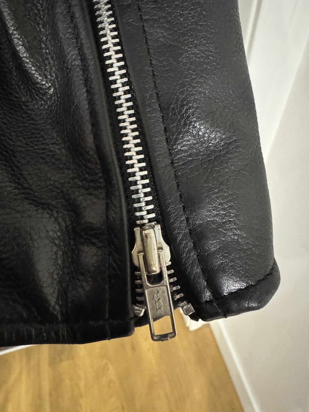 Vintage Excelled Classic Perfecto Leather Motorcycle Jacket Size US XXS / EU 40 - 8 Thumbnail