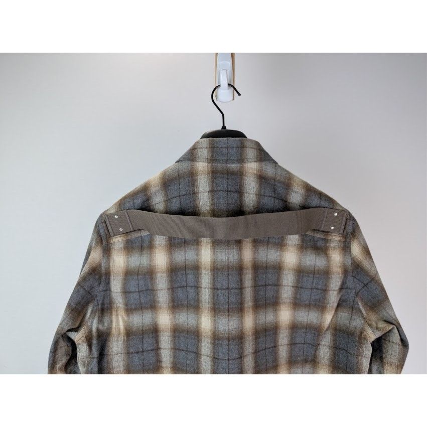 Rick Owens o1rshd1 Plaid Cotton Outershirt in Grey Size US M / EU 48-50 / 2 - 13 Thumbnail