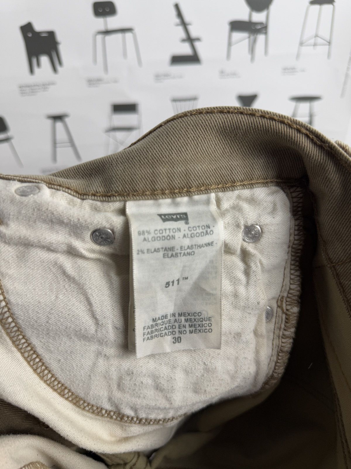 Levi's × Levi's Vintage Clothing Levi’s 511 khaki denim jeans shorts jorts 30 skate baggy y2k Size US 30 / EU 46 - 5 Thumbnail