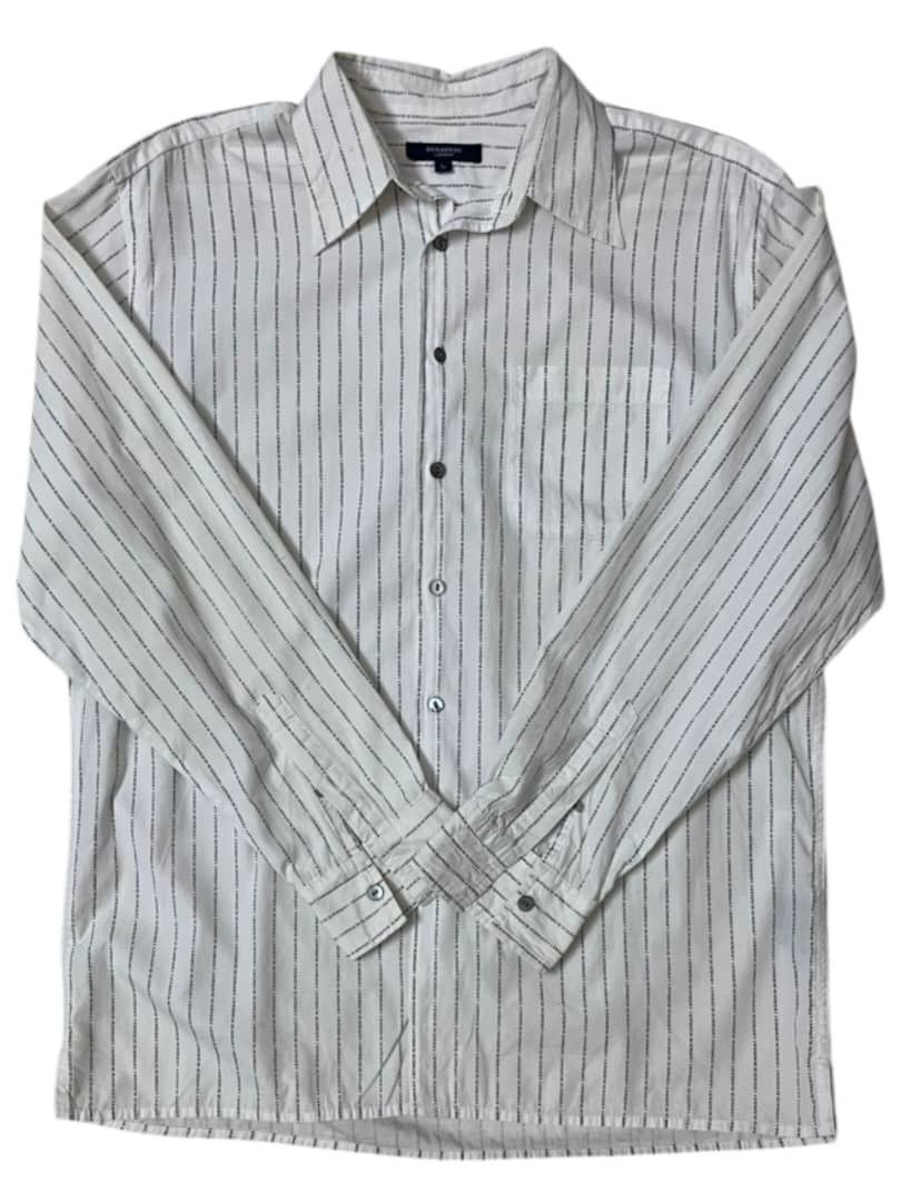 Burberry RARE VINTAGE BURBERRY PINSTRIPE LS BUTTON UP SHIRT Size US L / EU 52-54 / 3 - 3 Thumbnail