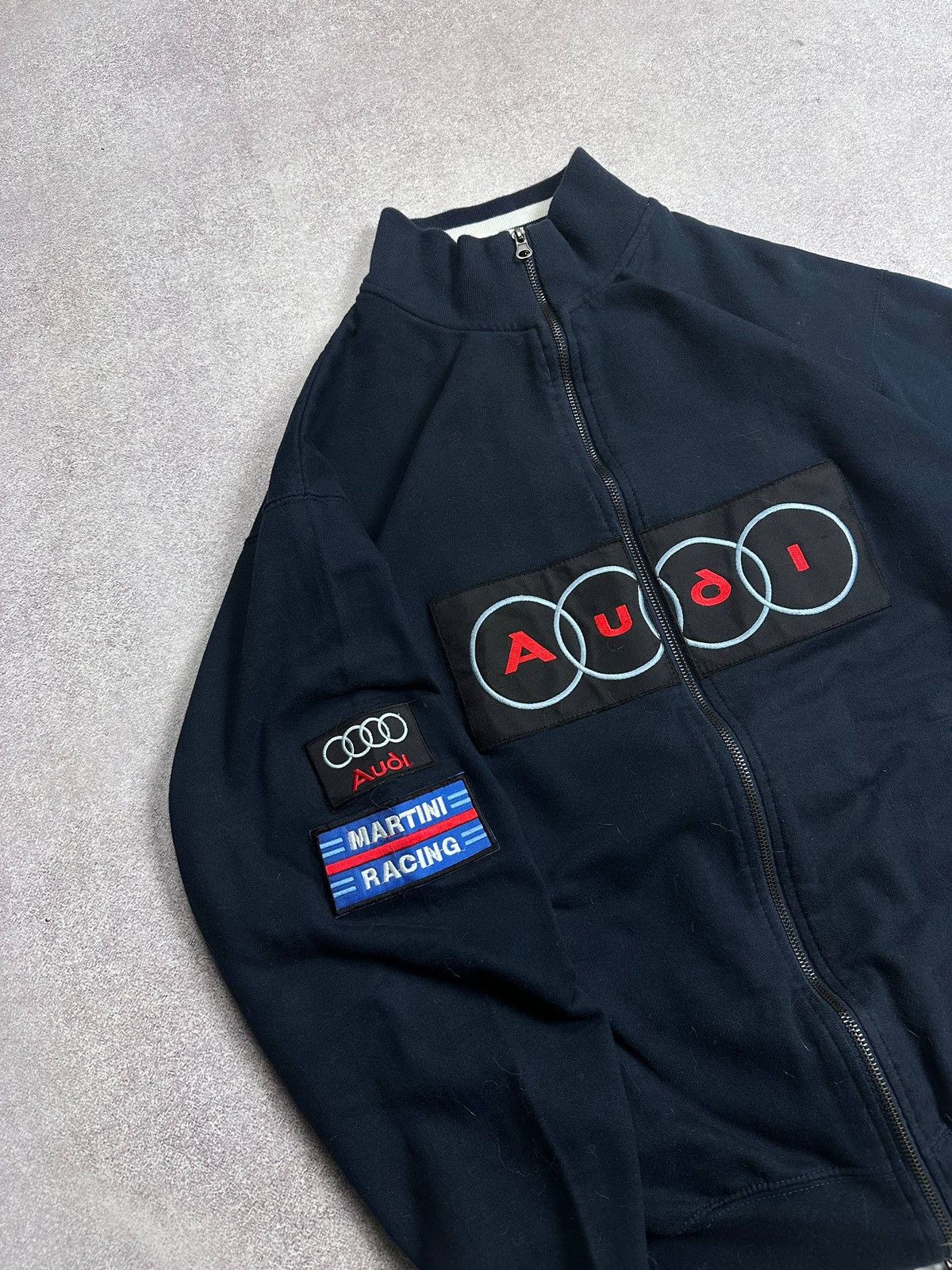 Audi Vintage 90s Audi Racing Y2K Zip Jacket XL Size US XL / EU 56 / 4 - 3 Thumbnail