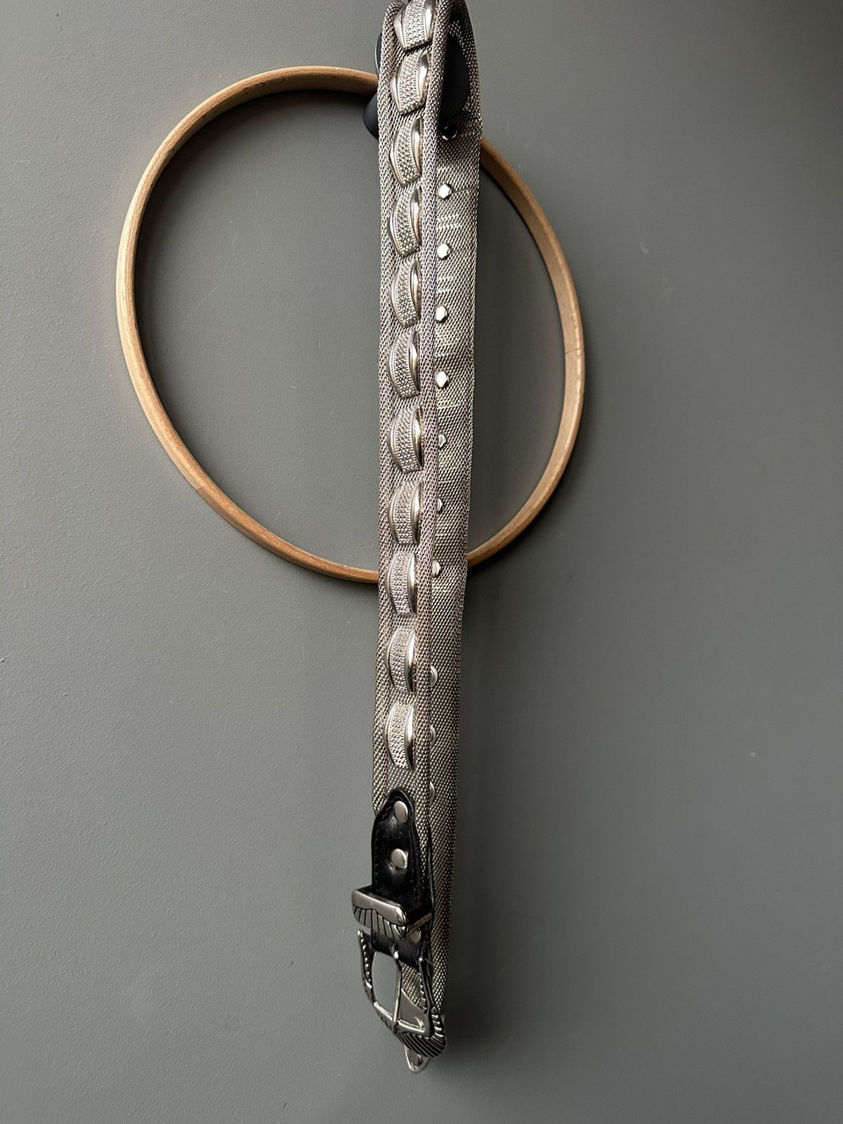 Vintage Vintage Chainmail Leather Belt Size ONE SIZE - 6 Thumbnail