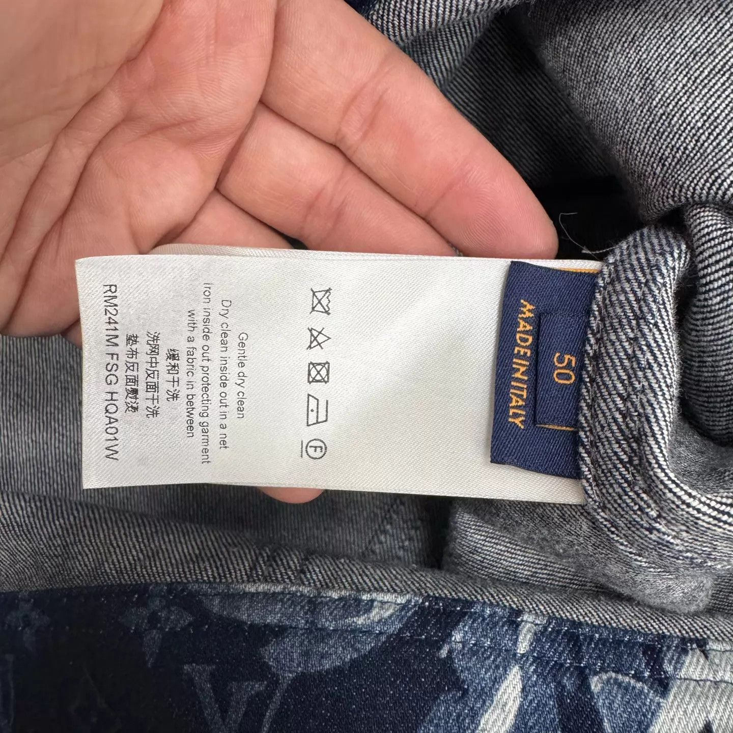 Louis Vuitton LV Tie-Dye All-Over Print Denim Jacket dbk 50 New Size US M / EU 48-50 / 2 - 5 Thumbnail