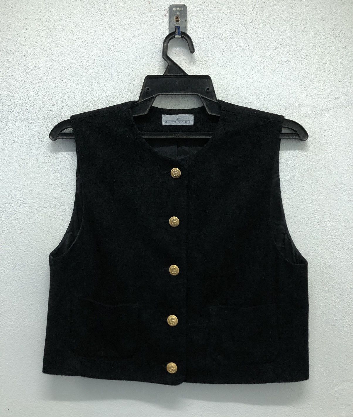 Givenchy Vintage Givenchy Life Collection Black Velvet Vest in 