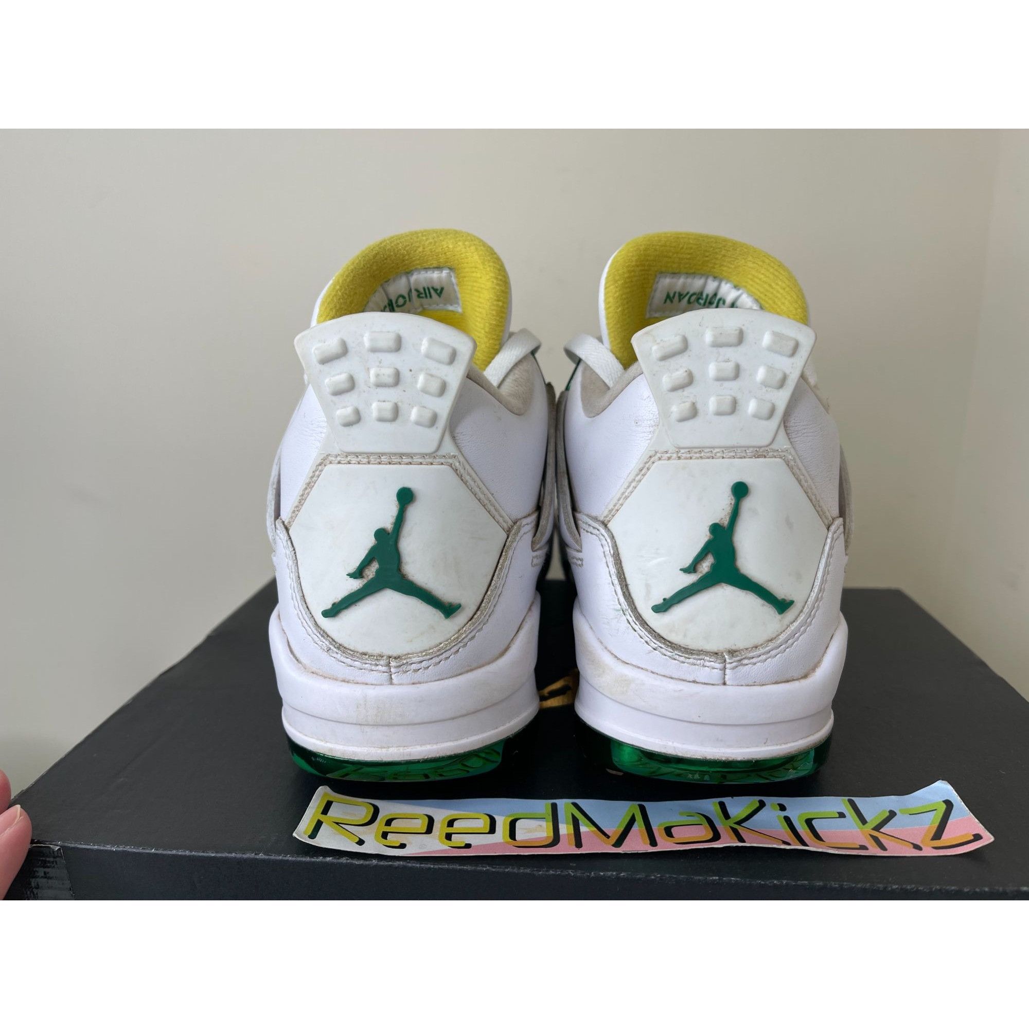 Jordan Brand Jordan 4 IV NRG Golf White Green The Masters PRE OWNED Size US 7 / EU 40 - 5 Thumbnail