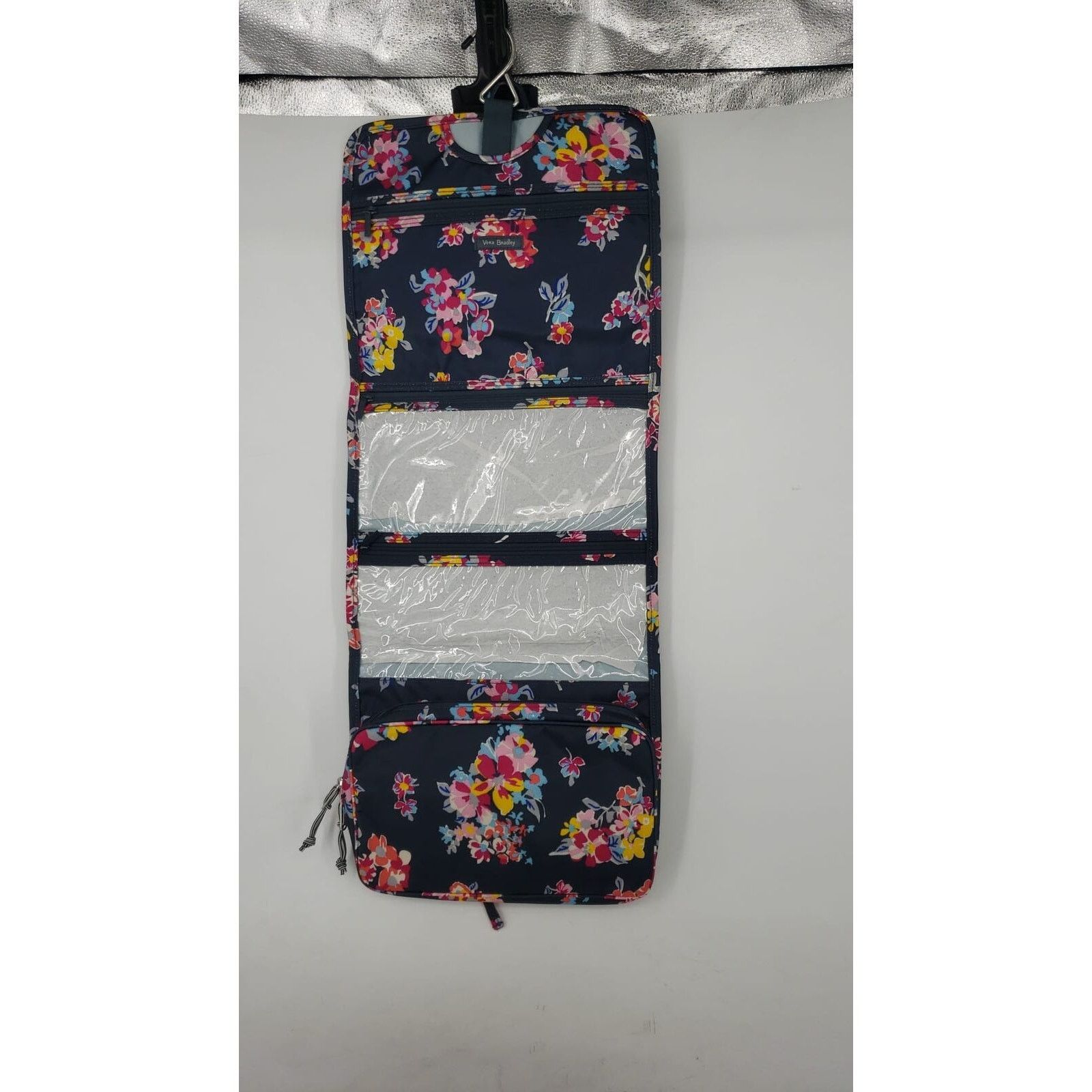 Vera Bradley VERA BRADLEY ICONIC HANGING TRAVEL TOSSED POISES 4POCKET BAG Size ONE SIZE - 1 Thumbnail