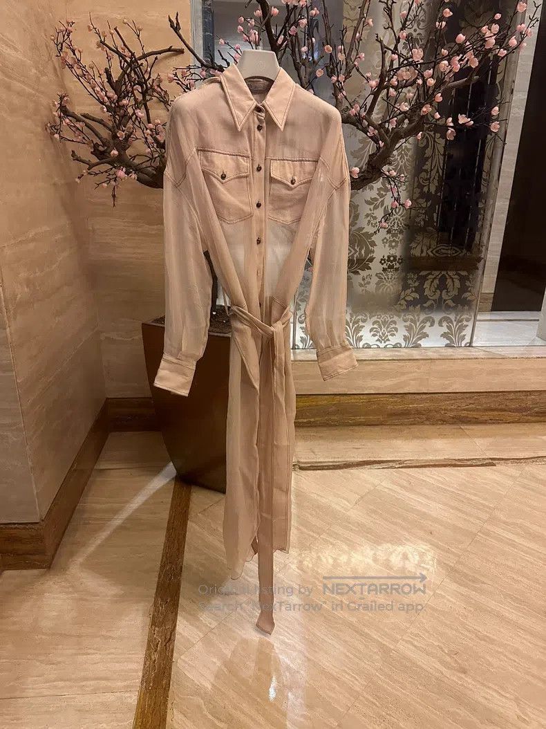 brunello cucinelli Paillette shirt dress