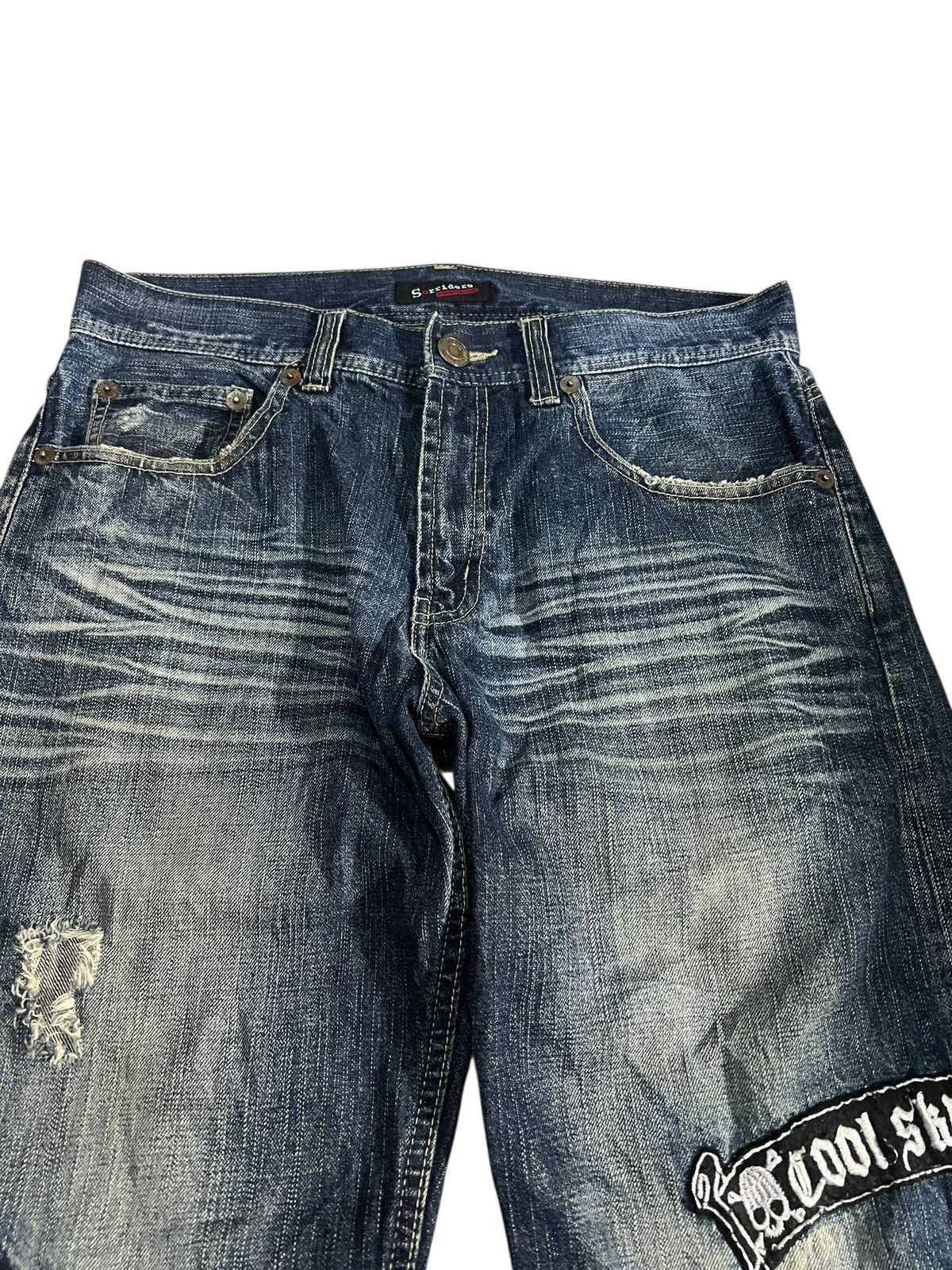 Japanese Brand Vintage Japanese Brand Sorridere Patchwork Distress Jean Size US 32 / EU 48 - 3 Thumbnail