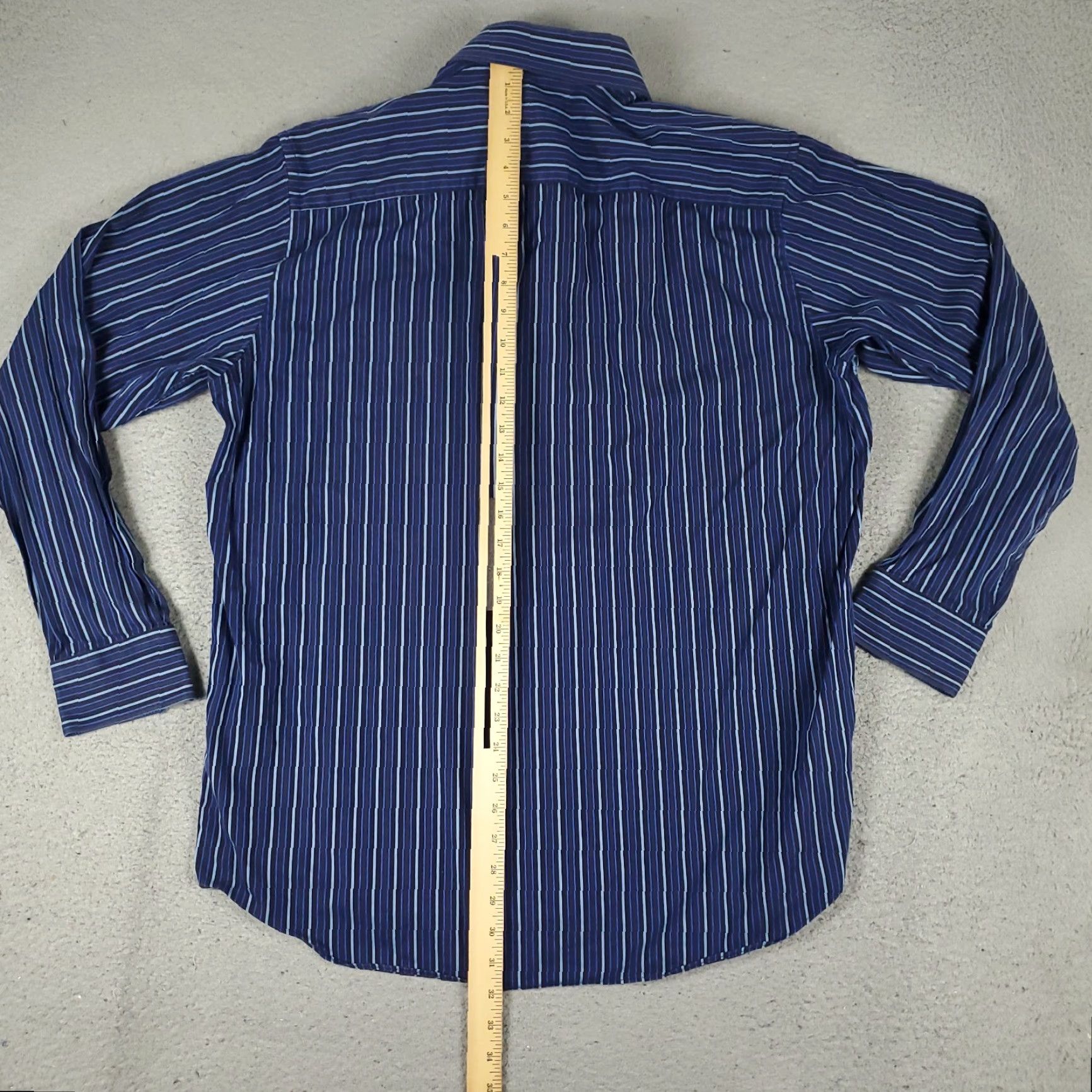 BUGATCHI Bugatchi Uomo Shirt XL Blue Striped Button-Up Long Sleeve Men’s Classic Fit Casual Formal Workwear (Regular) Size US XL / EU 56 / 4 - 4 Thumbnail