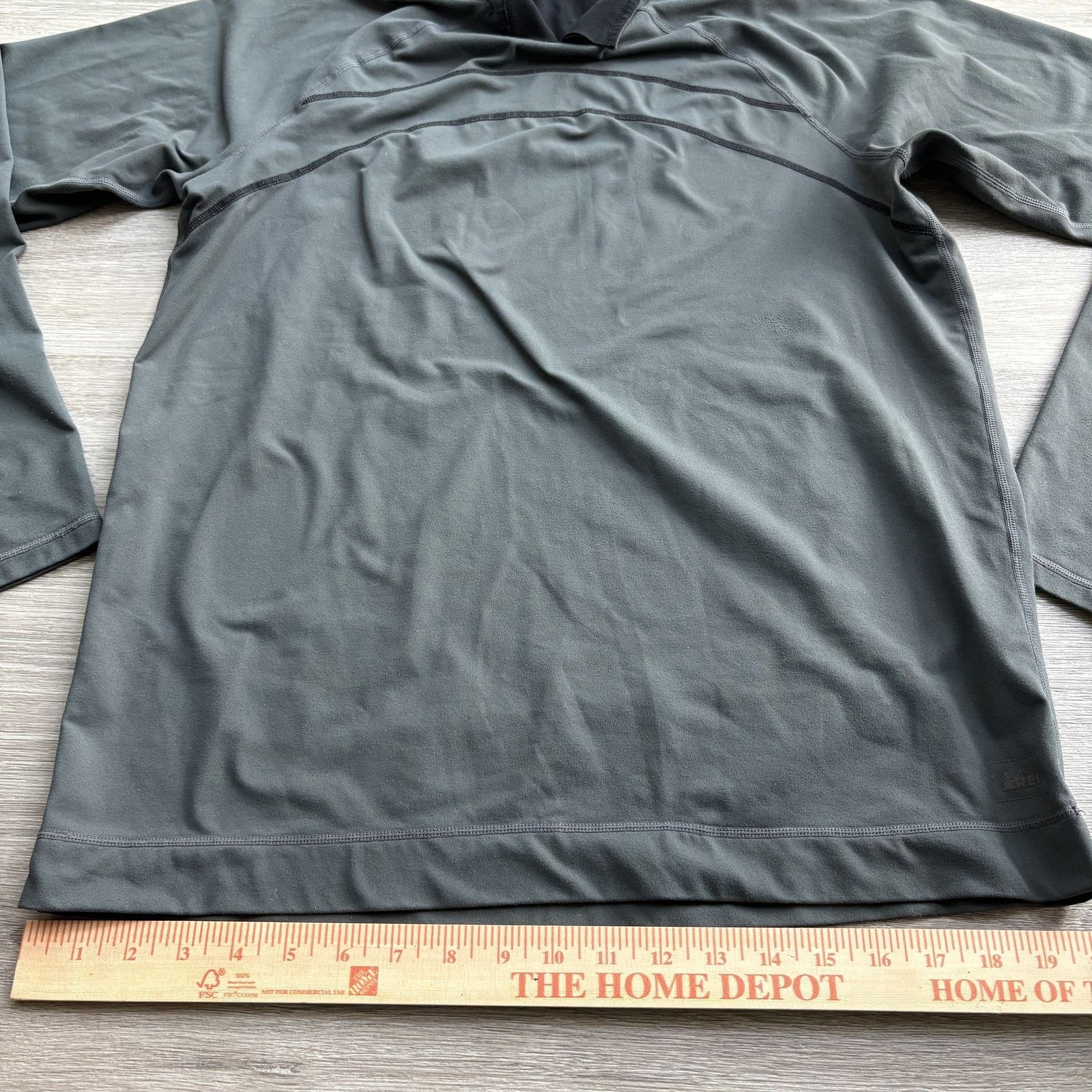 Rei REI Men's Base Layer 1/4 Zip Pullover Long Sleeve Gray Large Size US M / EU 48-50 / 2 - 5 Thumbnail