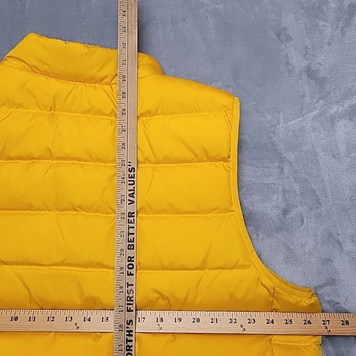 Lands' End Lands' End Down Vest Mens XLT Gold Yellow Puffer Outdoor Casual Vest Size US XL / EU 56 / 4 - 7 Thumbnail