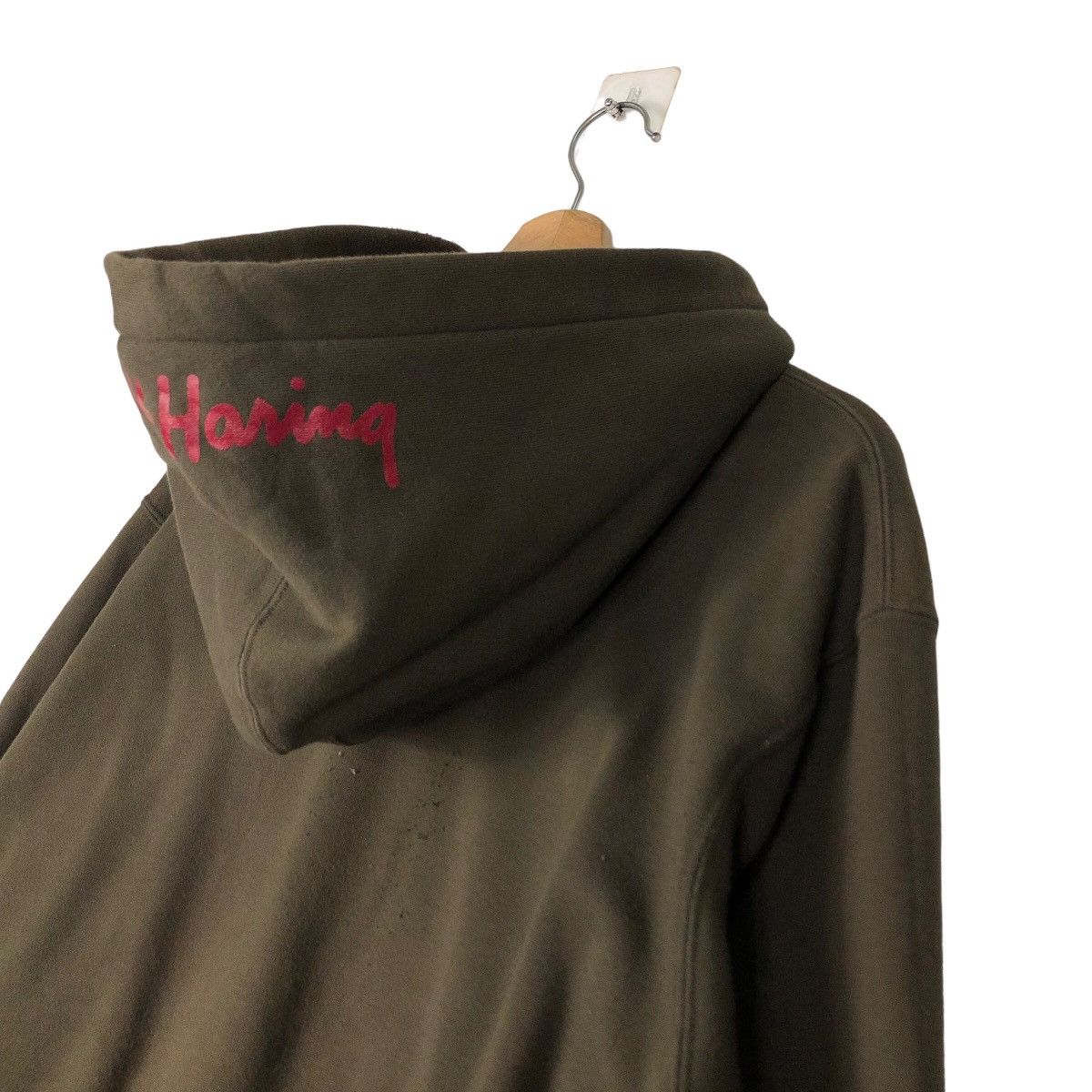 Japanese Brand 🔥Vintage Hoodie Pull Over Keith Haring Big Logo Size US L / EU 52-54 / 3 - 10 Thumbnail