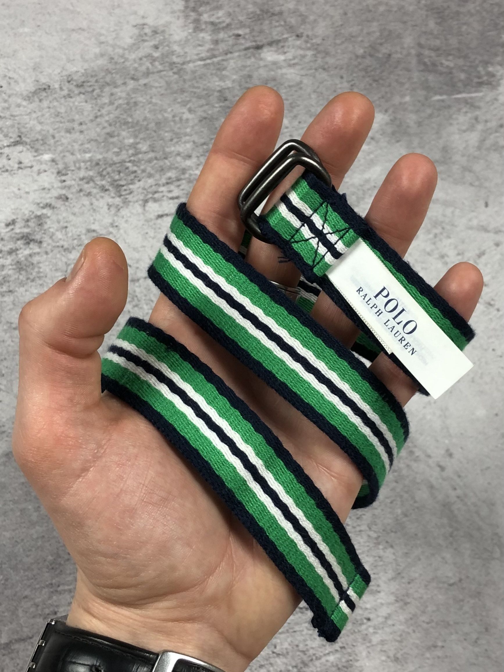 Polo Ralph Lauren Polo Ralph Lauren Striped Double D-Ring Kids Belt Size ONE SIZE - 1 Thumbnail