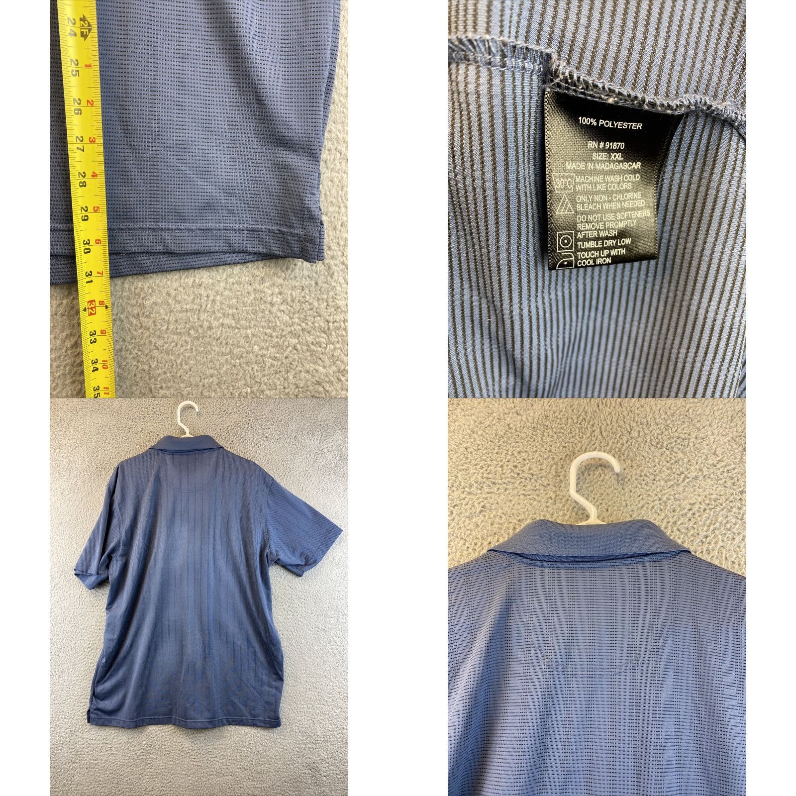 Vintage Pebble Beach Polo Shirt Indigo Adult XXL Golfing Mens /74-45 Size US XXL / EU 58 / 5 - 8 Thumbnail
