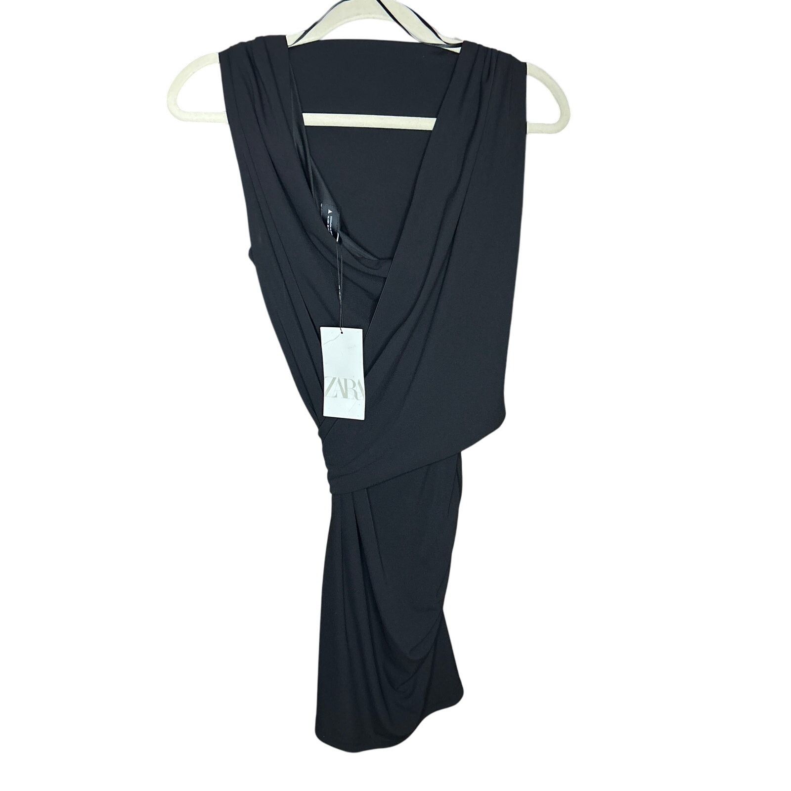 Zara Nwt- Zara - BELTED DRAPED DRESS-XS Size XS / US 0-2 / IT 36-38 - 6 Thumbnail