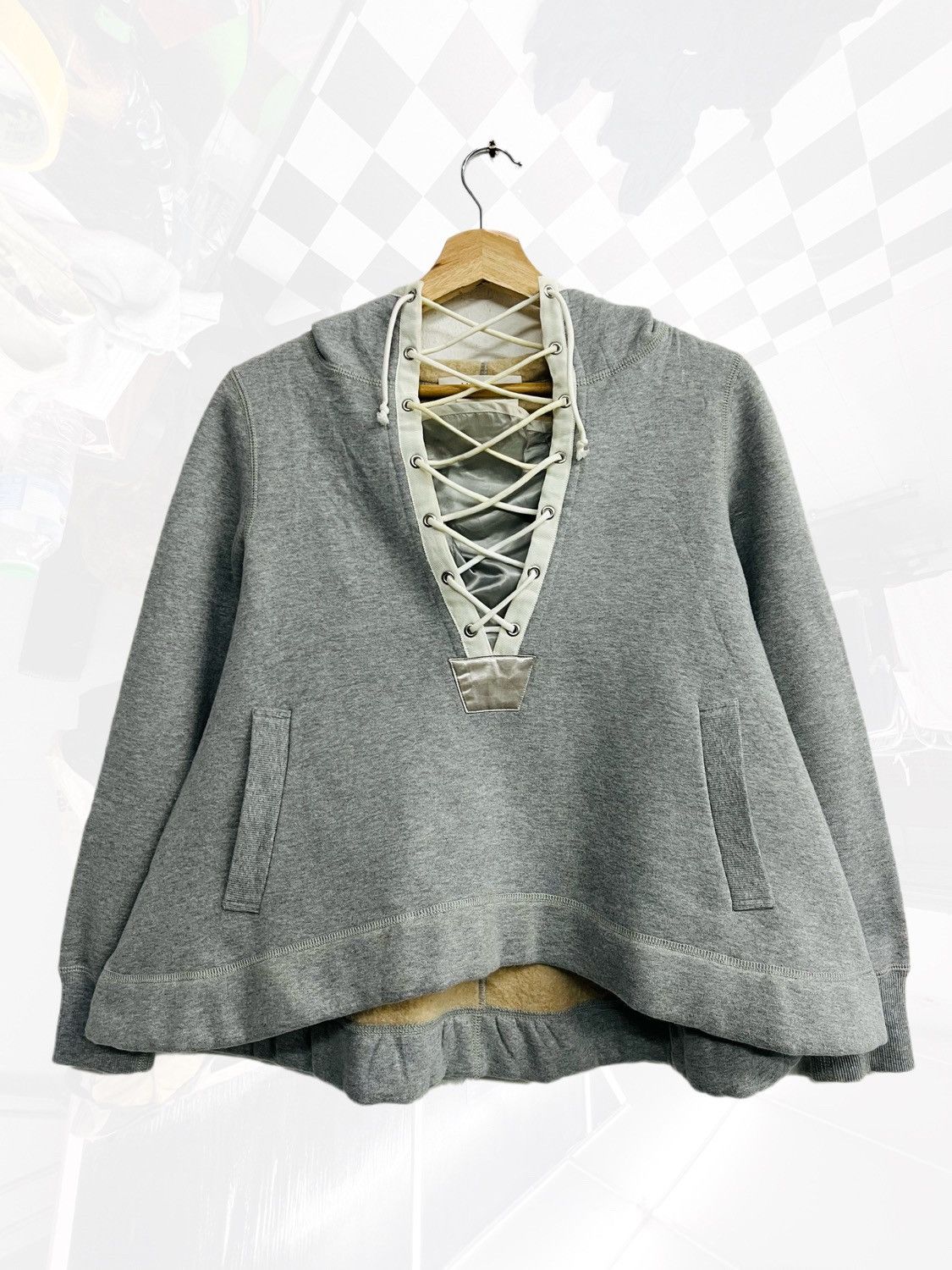 Sacai Sacai Luck Wide Hoodie Size S / US 4 / IT 40 - 1 Thumbnail