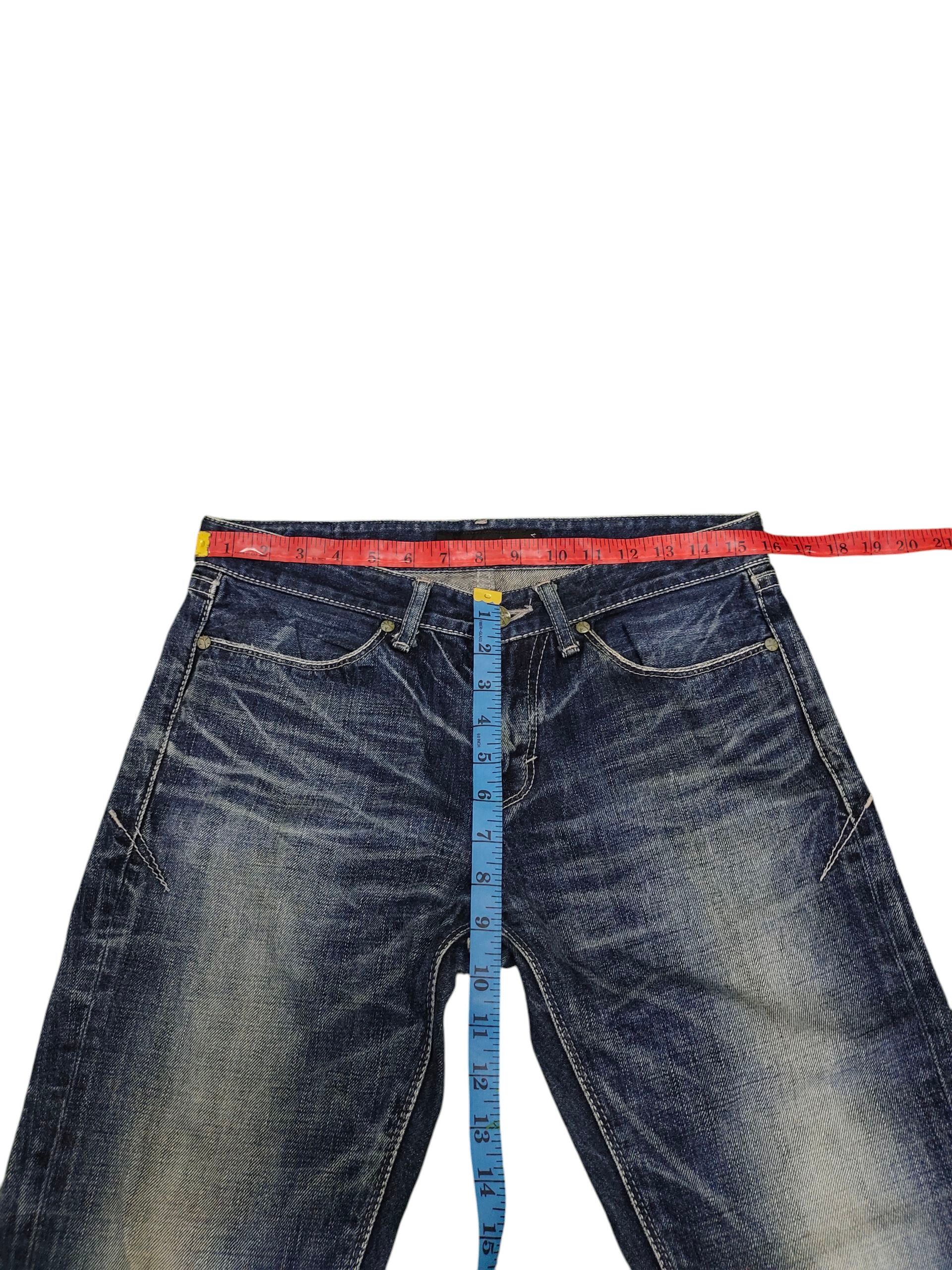 GOSTAR DE FUGA Vintage Fuga Japan Clawmark Distress Faded Denim Jeans Size US 30 / EU 46 - 15 Thumbnail