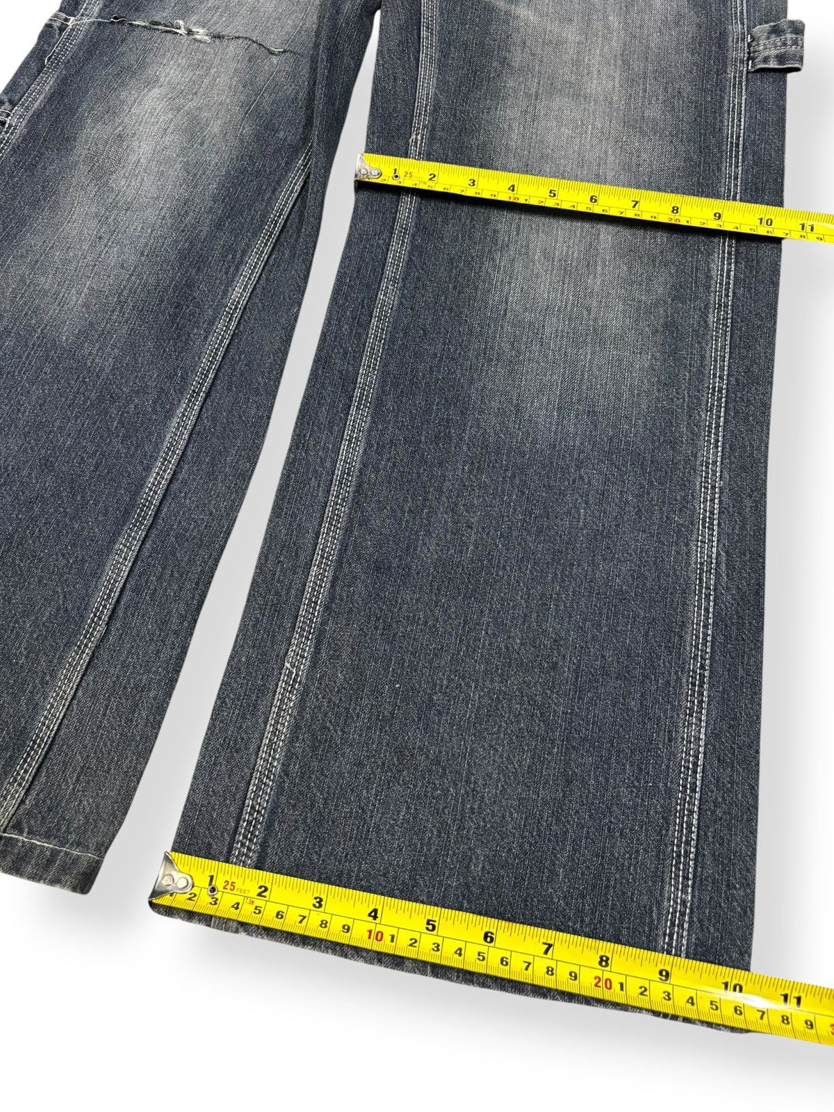 Japanese Brand Y2K Free Gate United Work Buckle Back Baggy Carpenter Jeans Size US 32 / EU 48 - 13 Thumbnail
